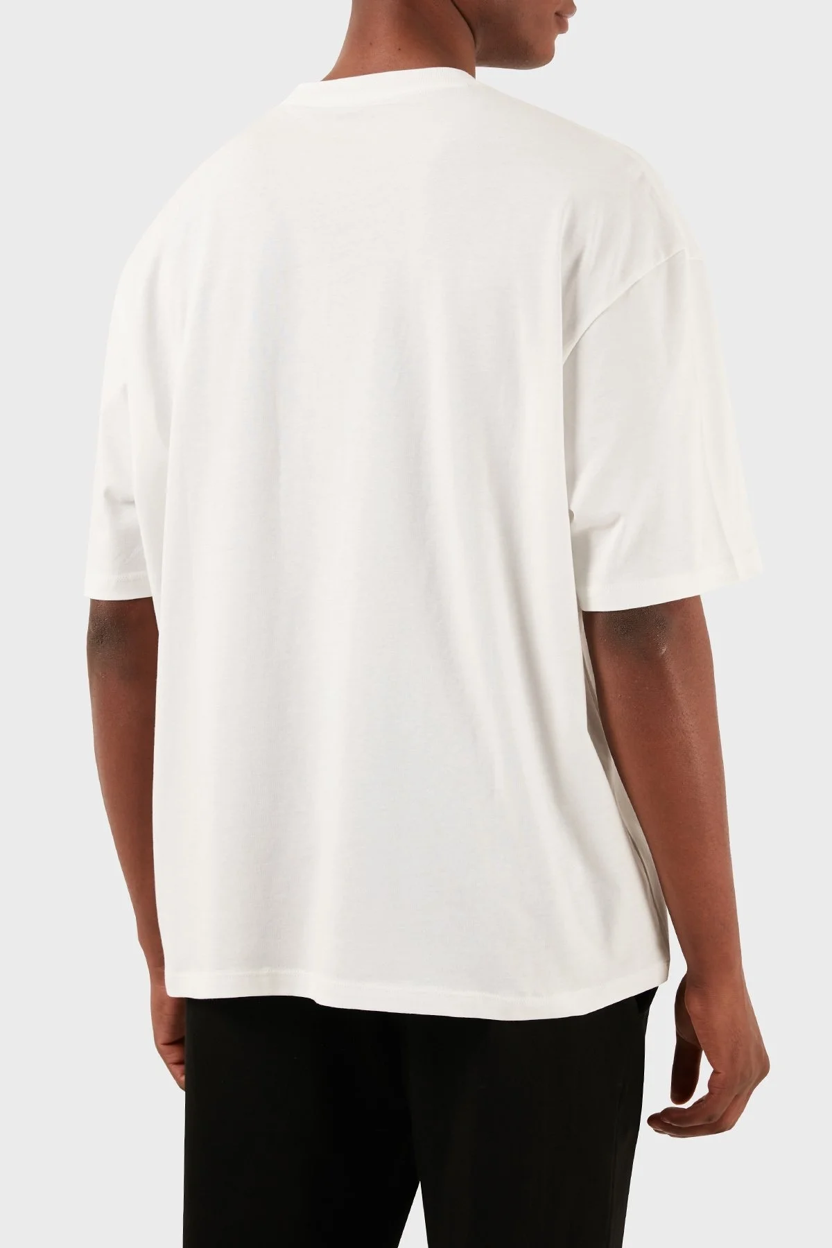 Armani Exchange Pamuklu Relaxed Fit Bisiklet Yaka Erkek T Shirt 3DZTAB ZJ3VZ 1116 BEYAZ - 16