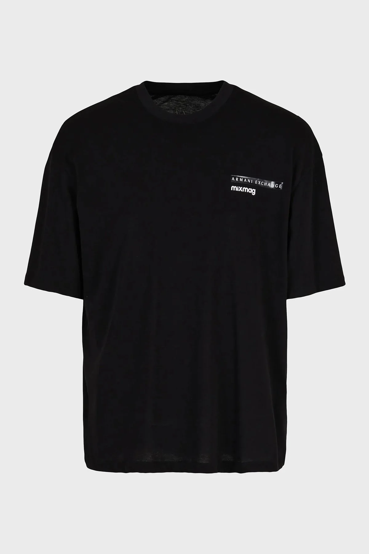 Armani Exchange Pamuklu Relaxed Fit Bisiklet Yaka Erkek T Shirt 3DZTJA ZJ8EZ 1200 SİYAH - 4