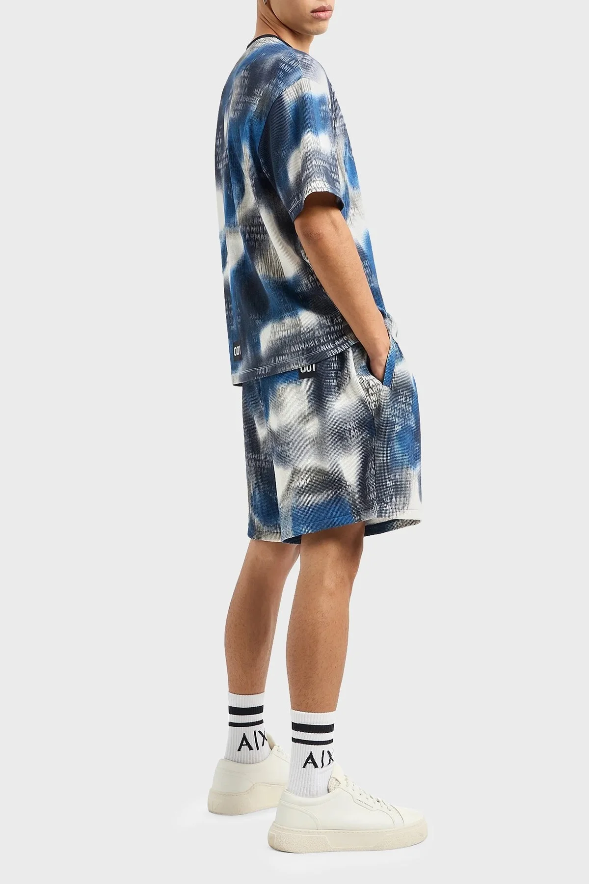 Armani Exchange Pamuklu Relaxed Fit Bisiklet Yaka Erkek T Shirt 3DZTLA ZJZKZ 55JK MAVİ - 2