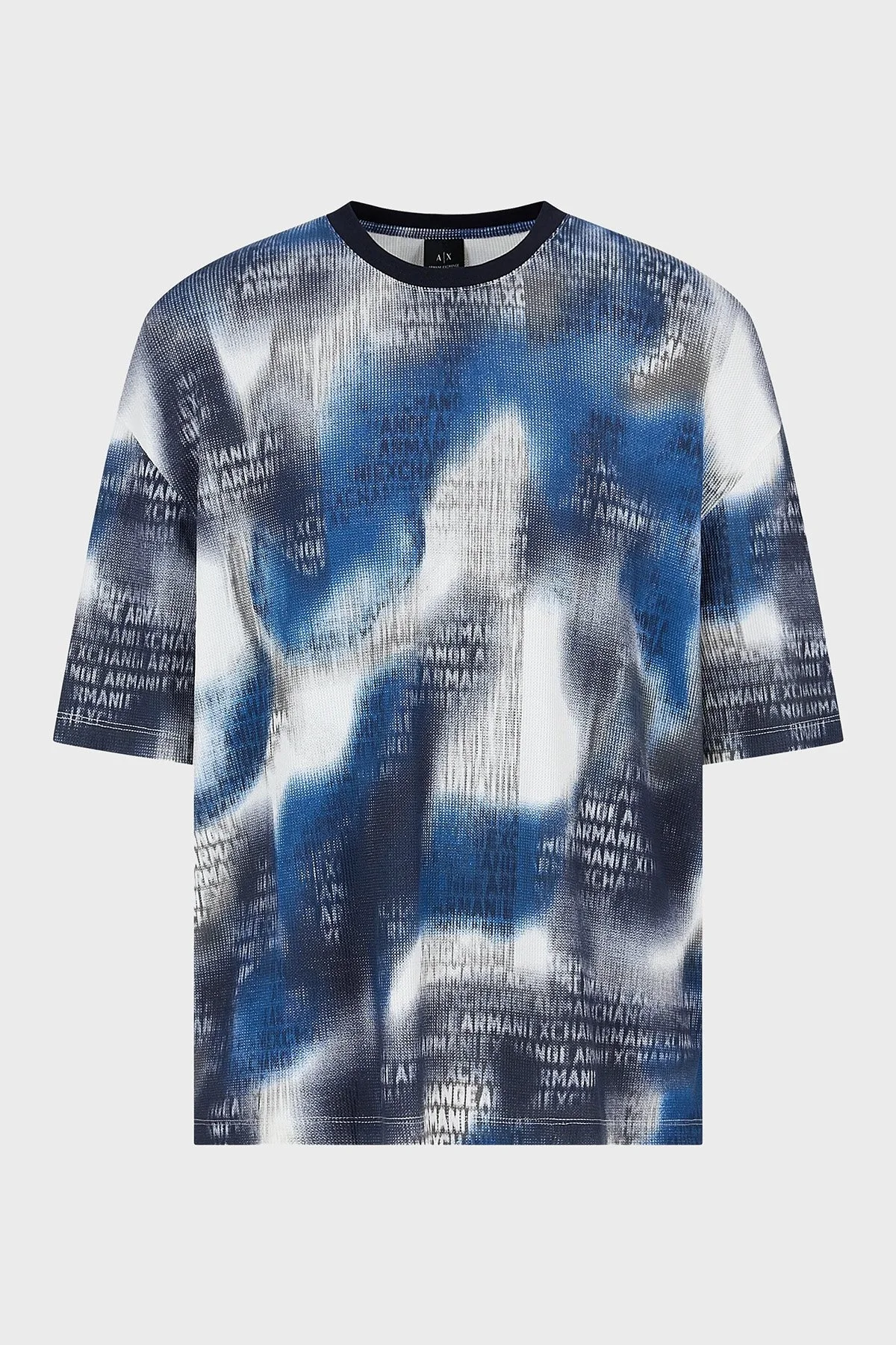 Armani Exchange Pamuklu Relaxed Fit Bisiklet Yaka Erkek T Shirt 3DZTLA ZJZKZ 55JK MAVİ - 5