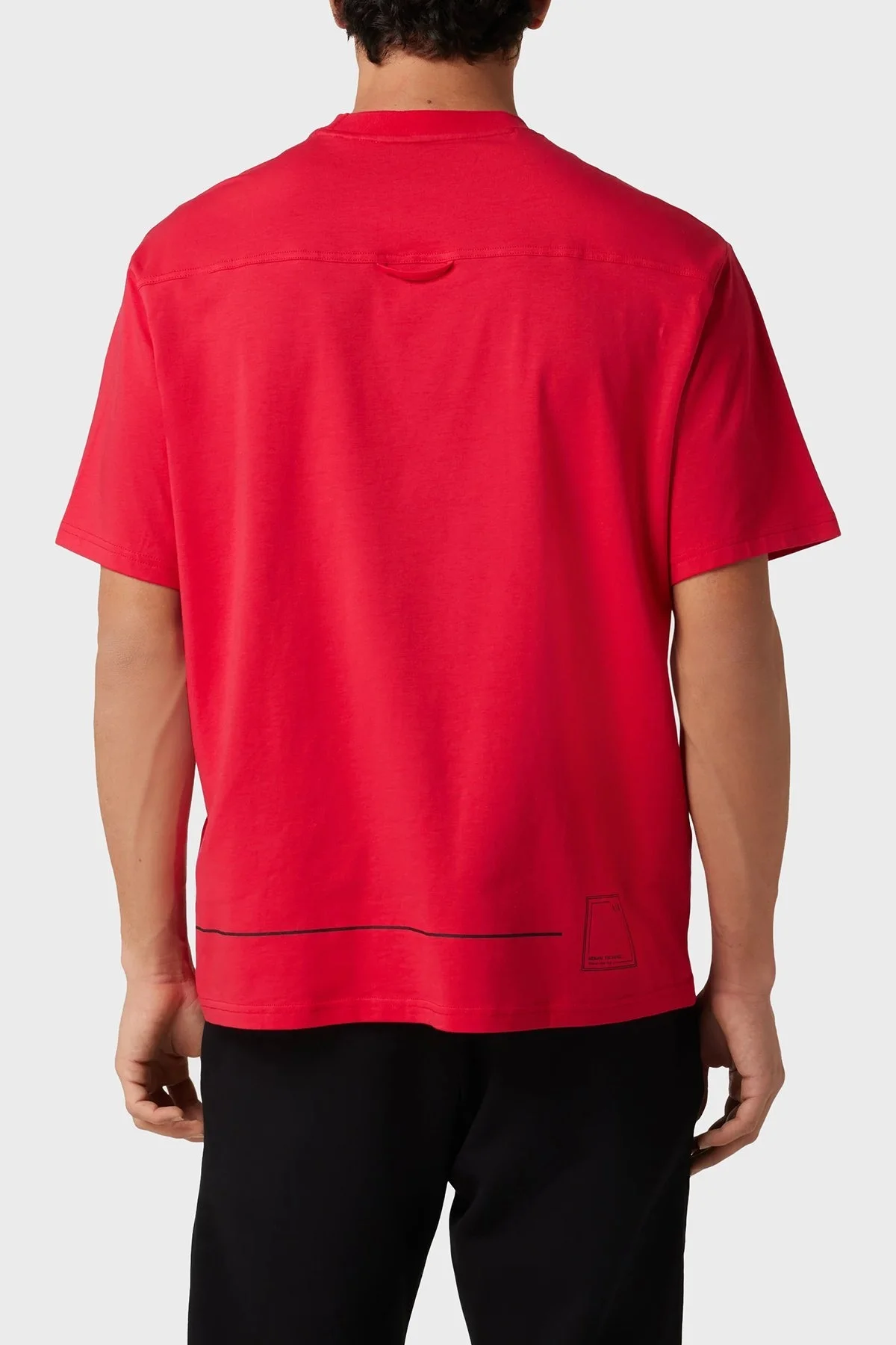 Armani Exchange Pamuklu Relaxed Fit Bisiklet Yaka Erkek T Shirt 3RZMBD ZJCDZ 14AQ KIRMIZI - 3