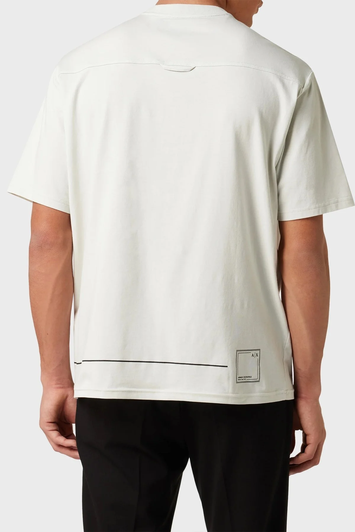 Armani Exchange Pamuklu Relaxed Fit Bisiklet Yaka Erkek T Shirt 3RZMBD ZJCDZ 1942 TAŞ - 4