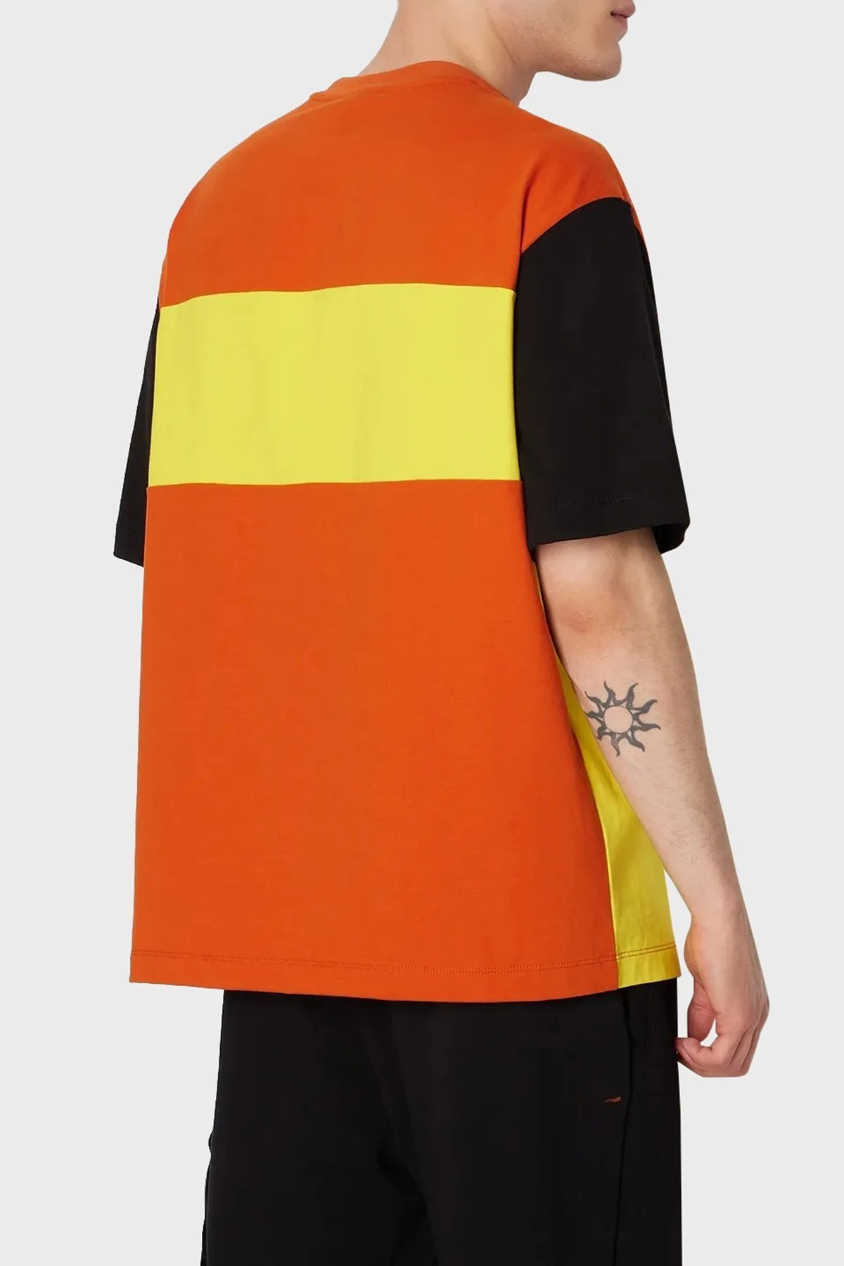 Armani Exchange Pamuklu Relaxed Fit Bisiklet Yaka Erkek T Shirt 6RZMHL ZJDHZ 6482 TURUNCU-SARI - 2