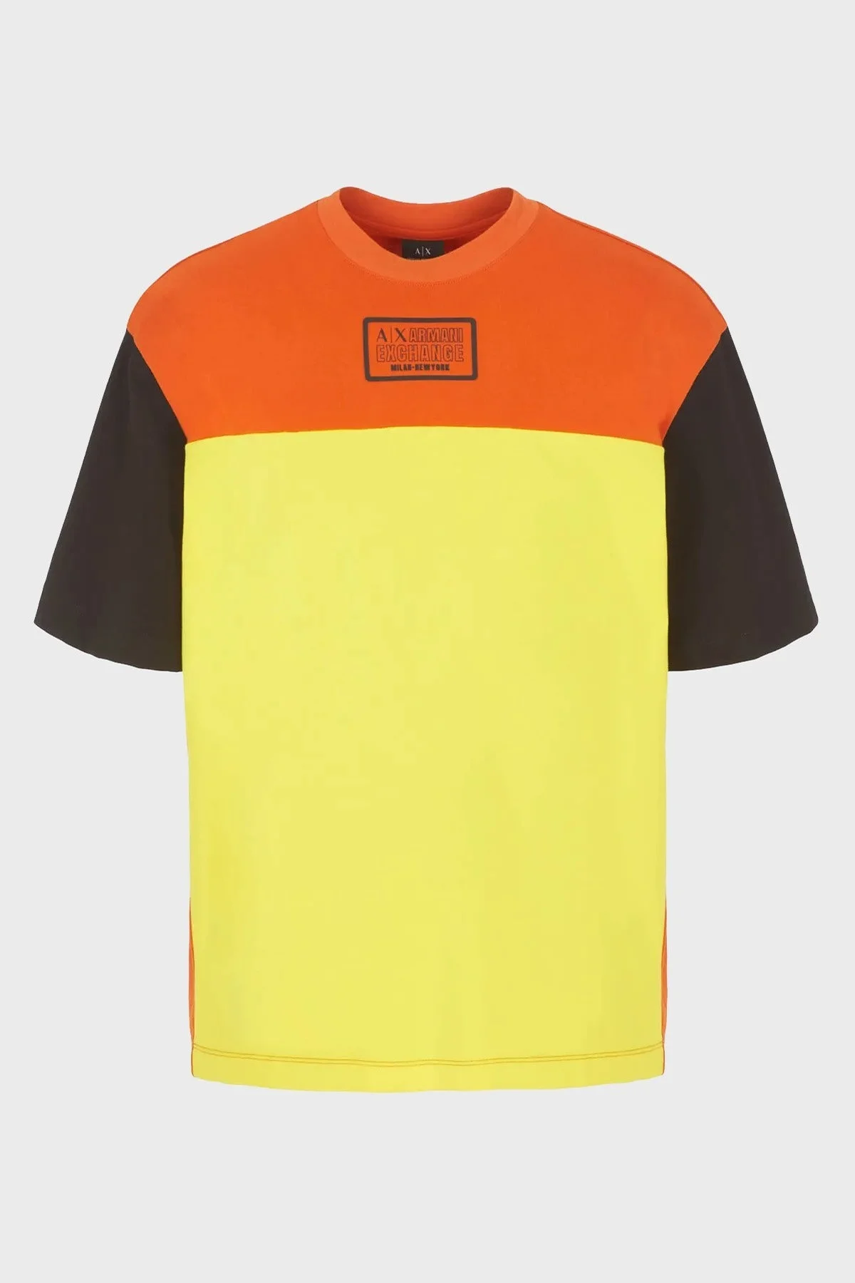 Armani Exchange Pamuklu Relaxed Fit Bisiklet Yaka Erkek T Shirt 6RZMHL ZJDHZ 6482 TURUNCU-SARI - 5