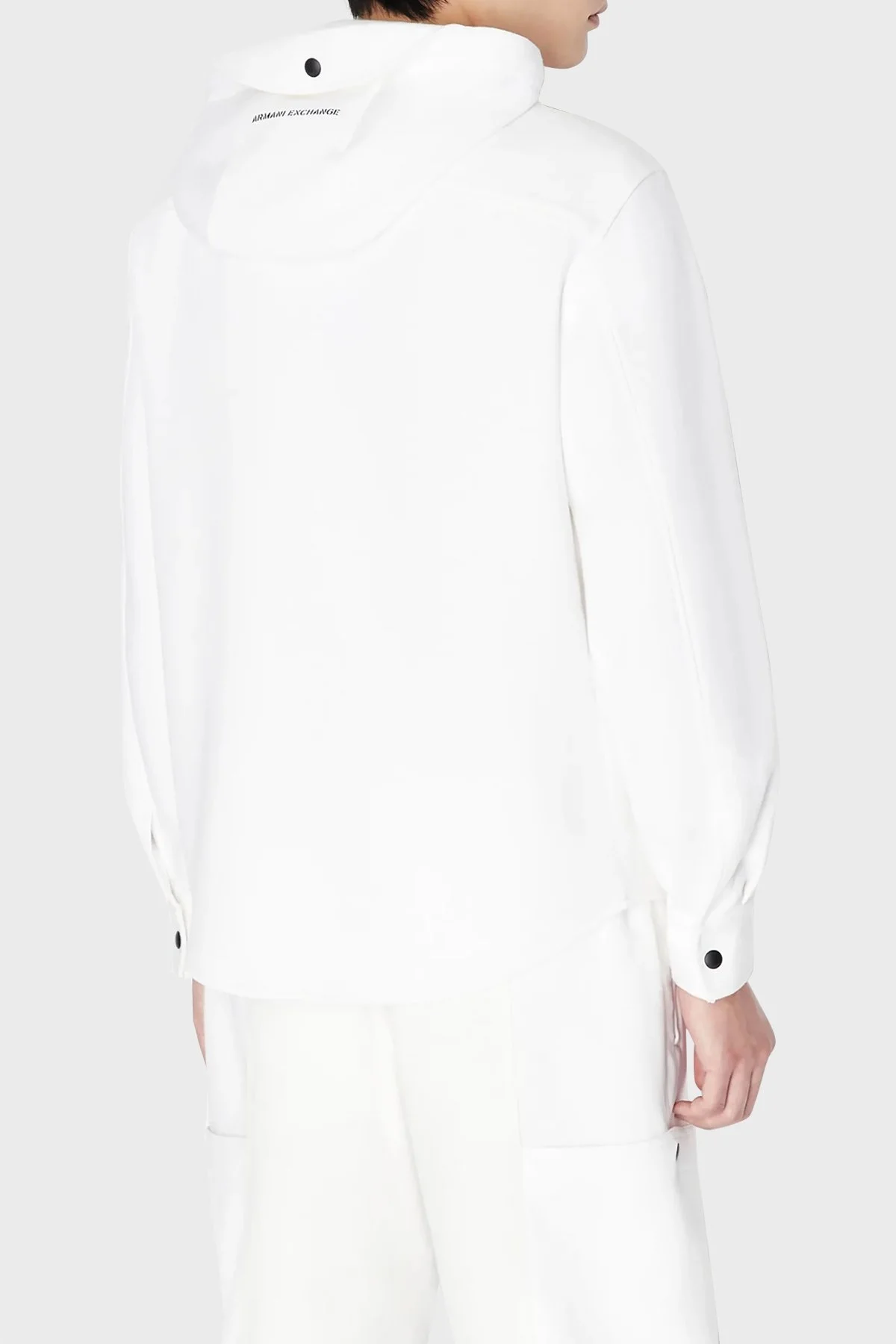 Armani Exchange Regular Fit Çift Cepli Çıtçıt Düğmeli Erkek Gömlek Ceket 6RZCL1 Z196Z 1116 BEYAZ - 2