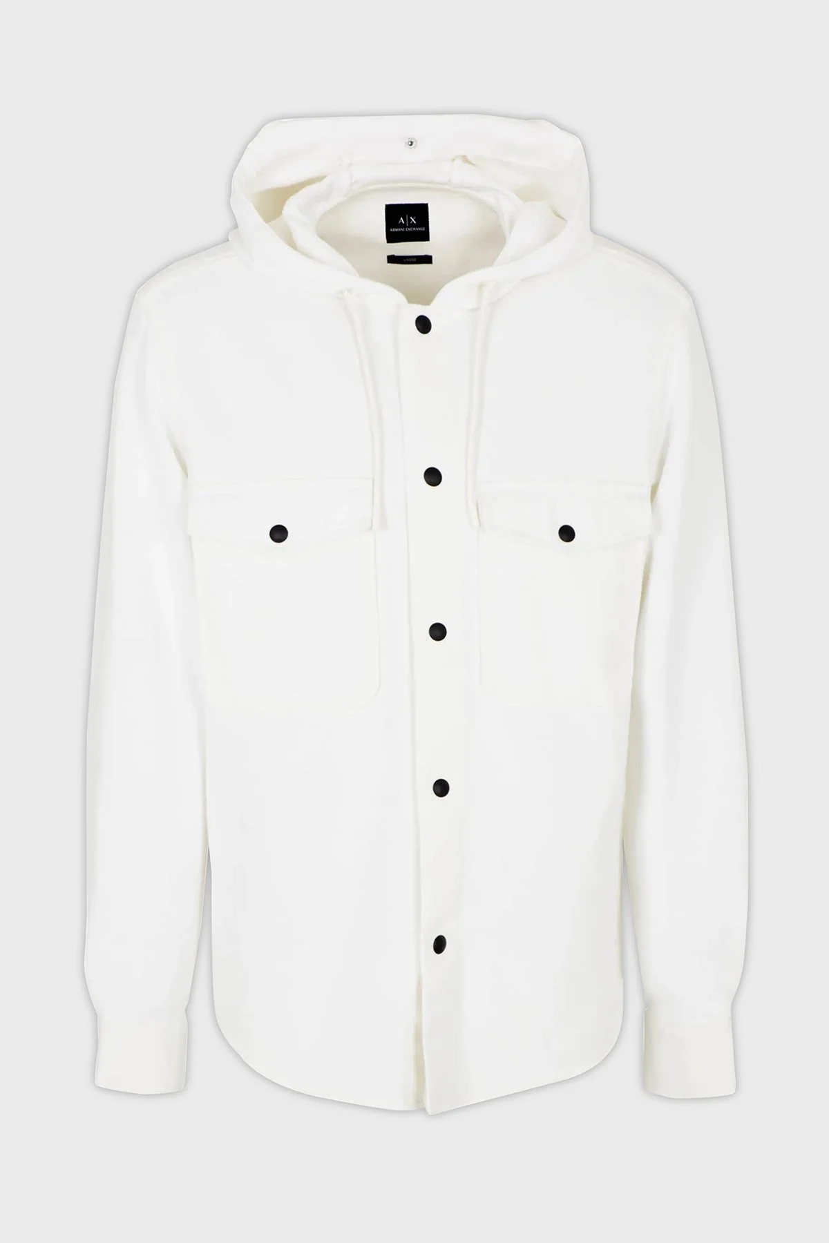 Armani Exchange Regular Fit Çift Cepli Çıtçıt Düğmeli Erkek Gömlek Ceket 6RZCL1 Z196Z 1116 BEYAZ - 4