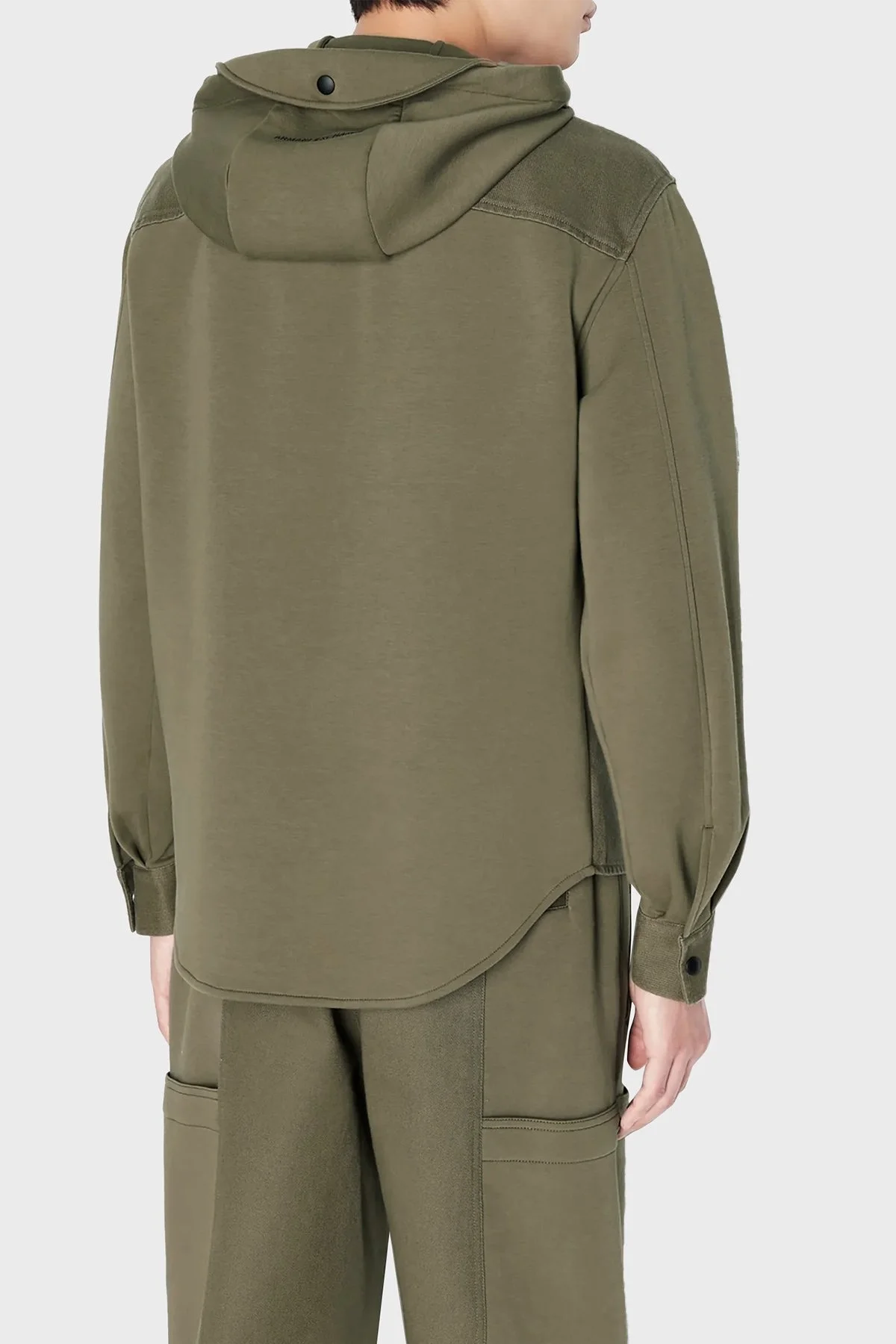 Armani Exchange Pamuklu Relaxed Fit Çift Cepli Kapüşonlu Erkek Gömlek 6RZCL1 Z196Z 1784 HAKİ - 3