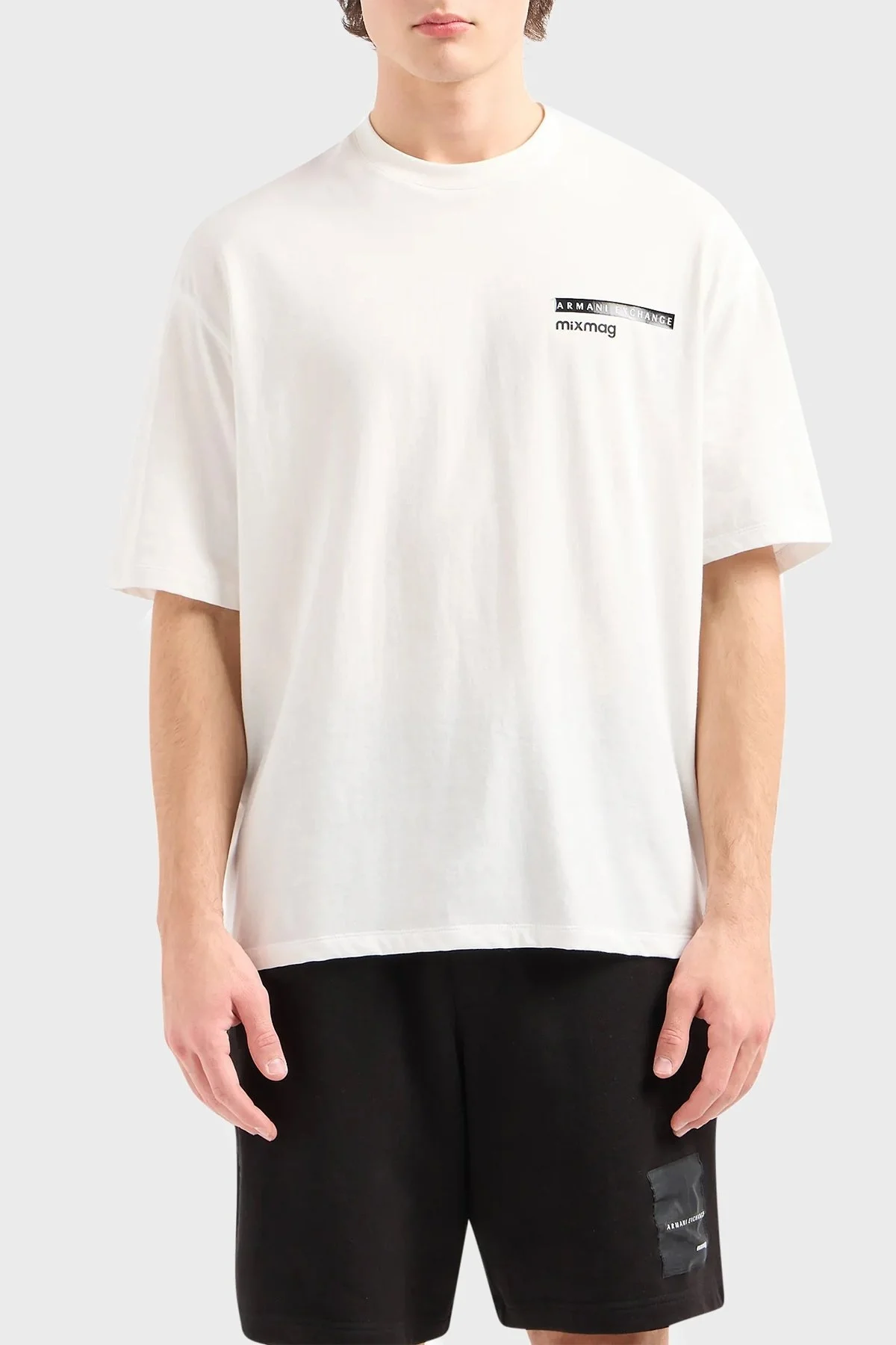 Armani Exchange Pamuklu Relaxed Fit Erkek T Shirt 3DZTJA ZJ8EZ 1116 BEYAZ - 6