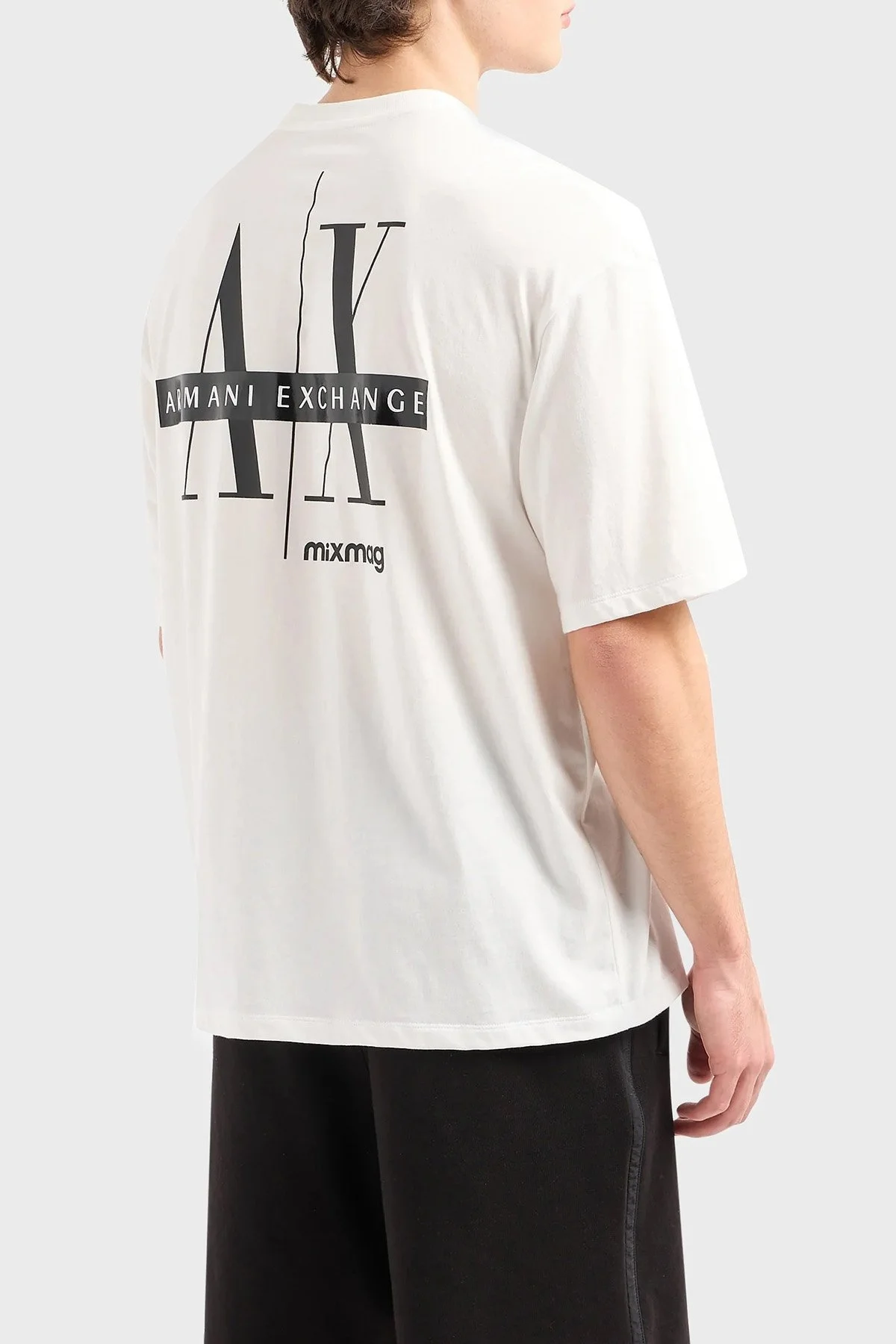 Armani Exchange Pamuklu Relaxed Fit Erkek T Shirt 3DZTJA ZJ8EZ 1116 BEYAZ - 8