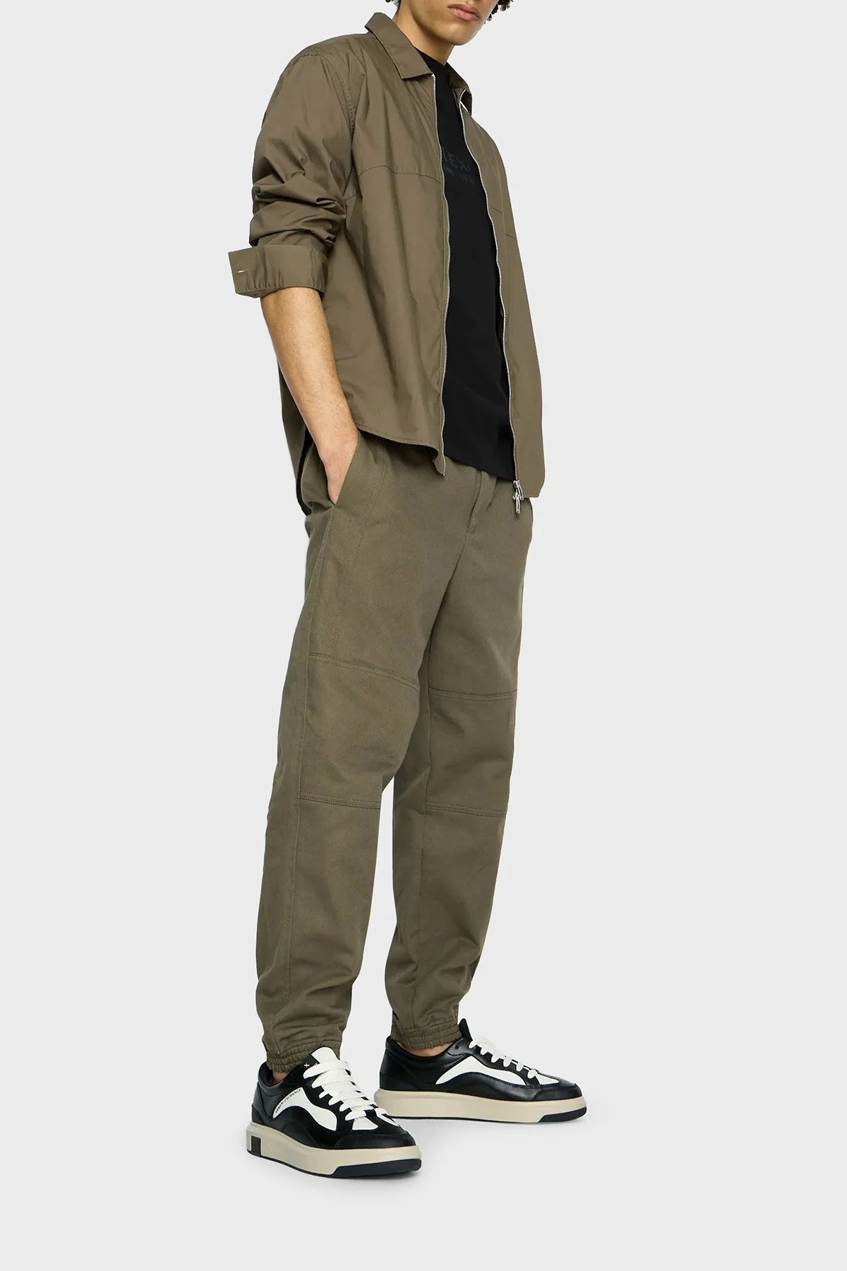 Armani Exchange Pamuklu Relaxed Fit Fermuarlı Erkek Gömlek 6RZCL6 ZN2VZ 1784 HAKİ - 3