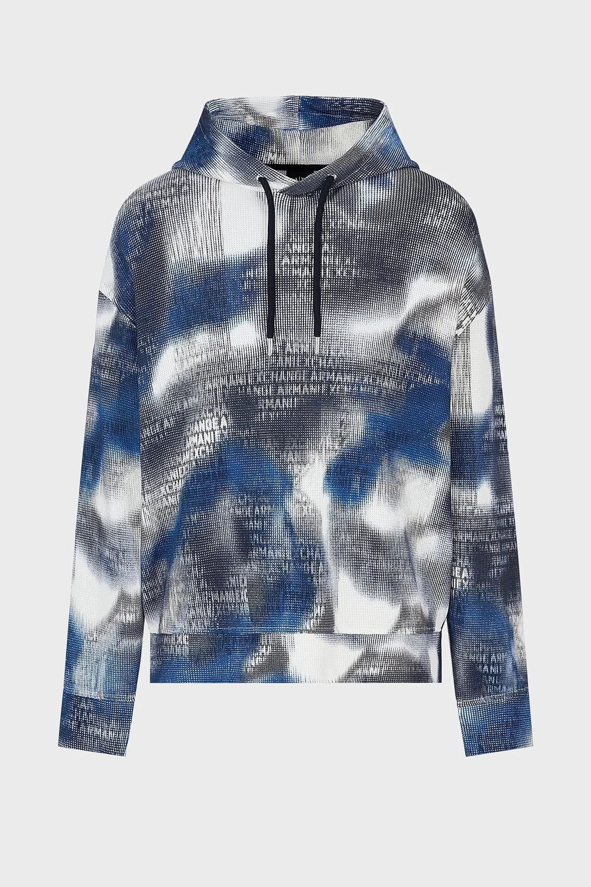 Armani Exchange Pamuklu Relaxed Fit Kapüşonlu Erkek Sweat 3DZMLC ZJ86Z 55JK LACİVERT - 6