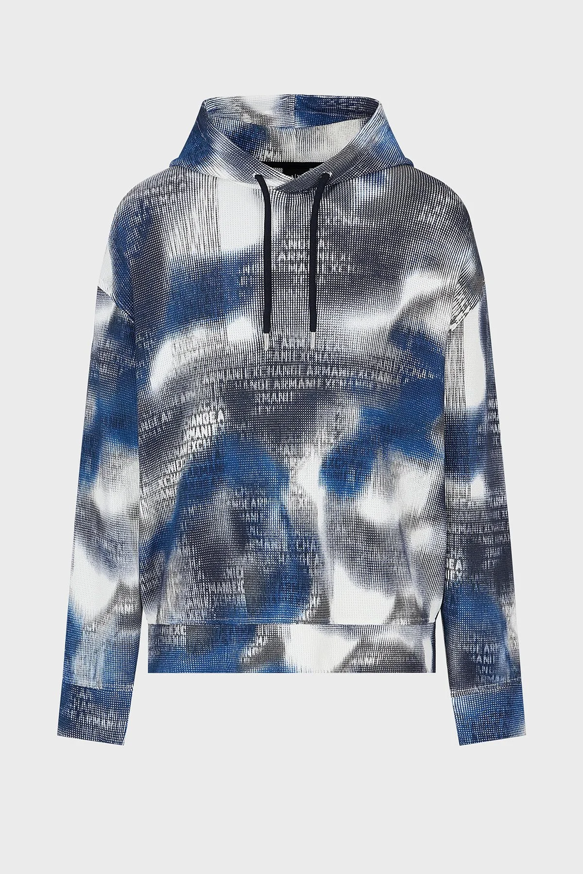 Armani Exchange Pamuklu Relaxed Fit Kapüşonlu Erkek Sweat 3DZMLC ZJ86Z 55JK LACİVERT - 6