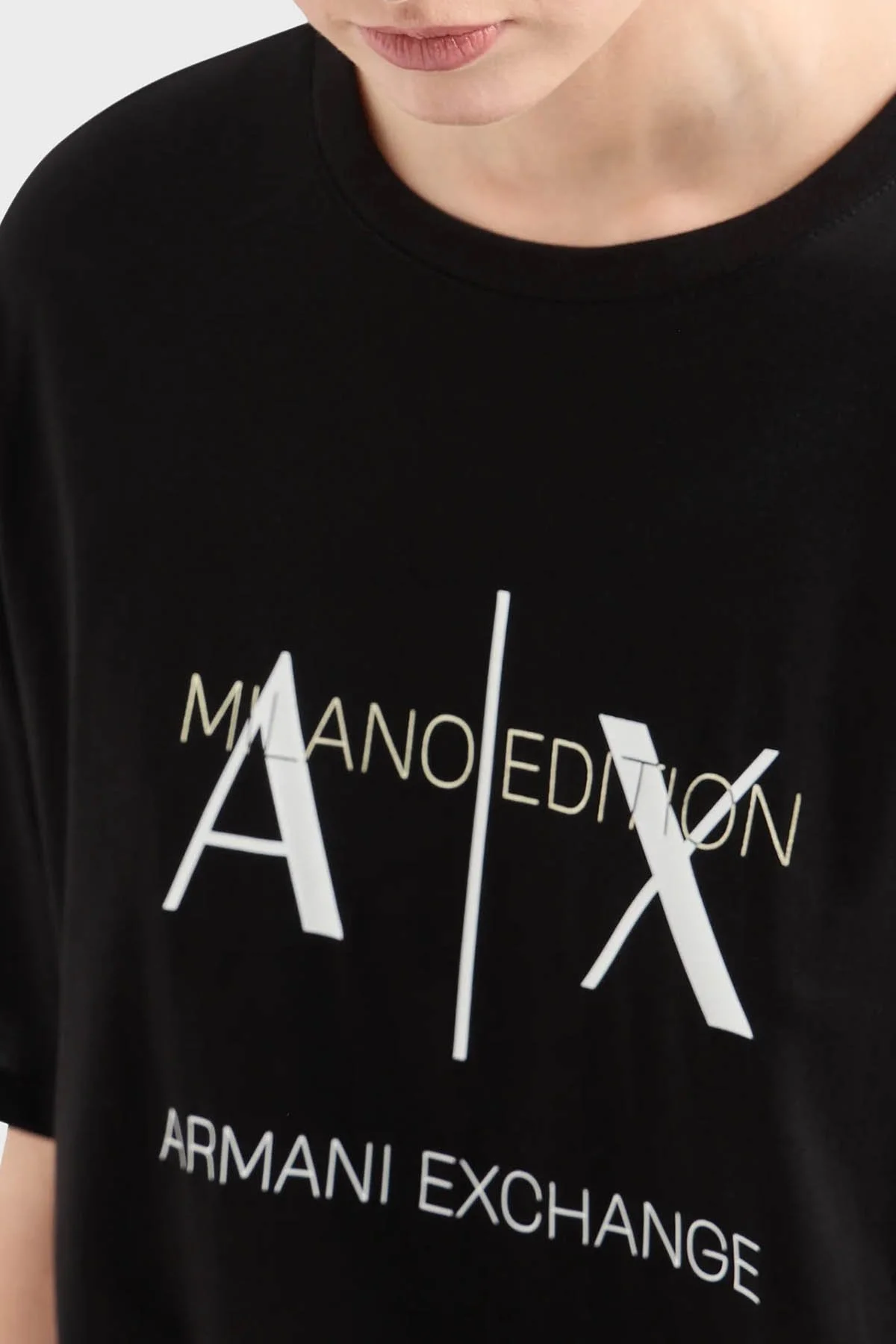 Armani Exchange Pamuklu Relaxed Fit Midi Bayan Elbise 3DYA79 YJ3RZ 1200 SİYAH - 4