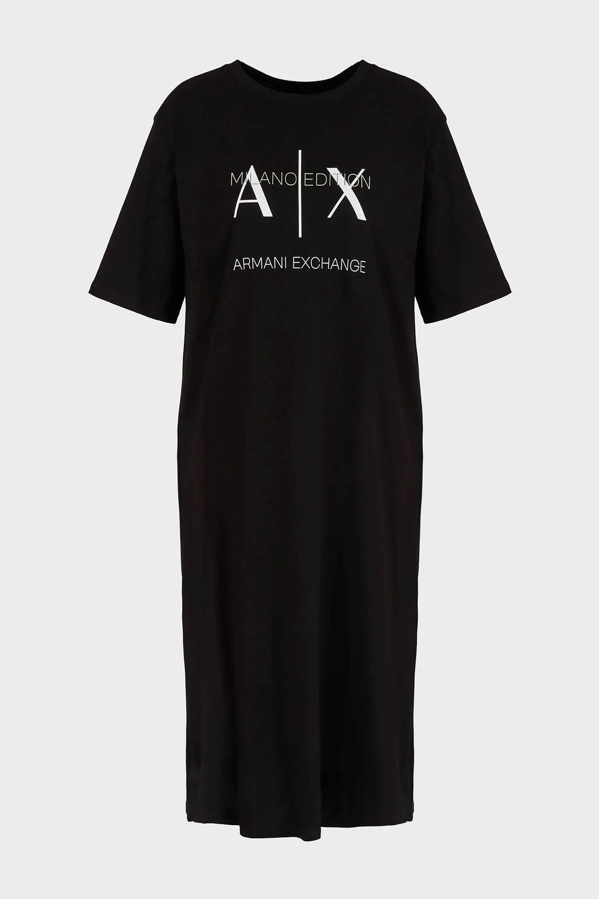 Armani Exchange Pamuklu Relaxed Fit Midi Bayan Elbise 3DYA79 YJ3RZ 1200 SİYAH - 5