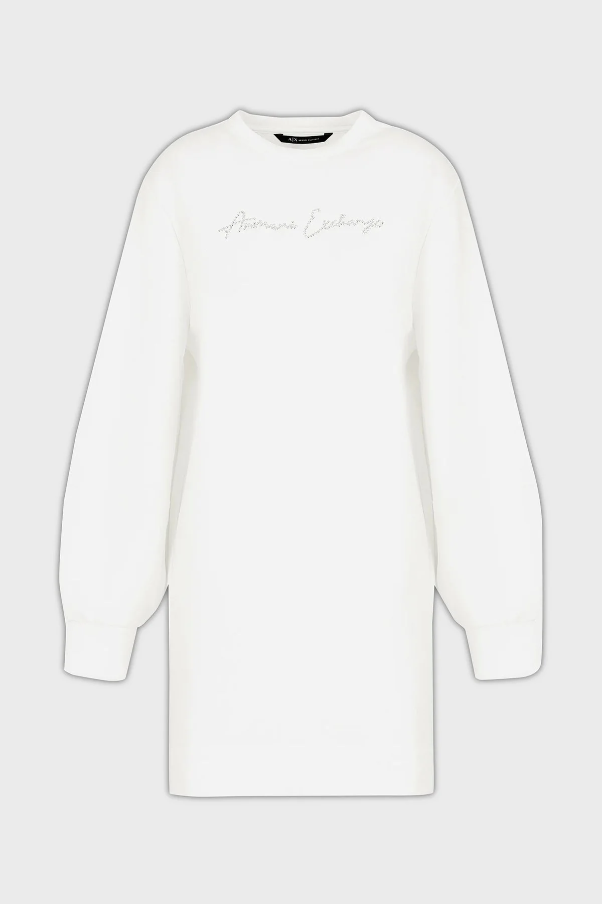 Armani Exchange Pamuklu Relaxed Fit Mini Bayan Elbise 3DYA72 YJFFZ 1125 BEYAZ - 10