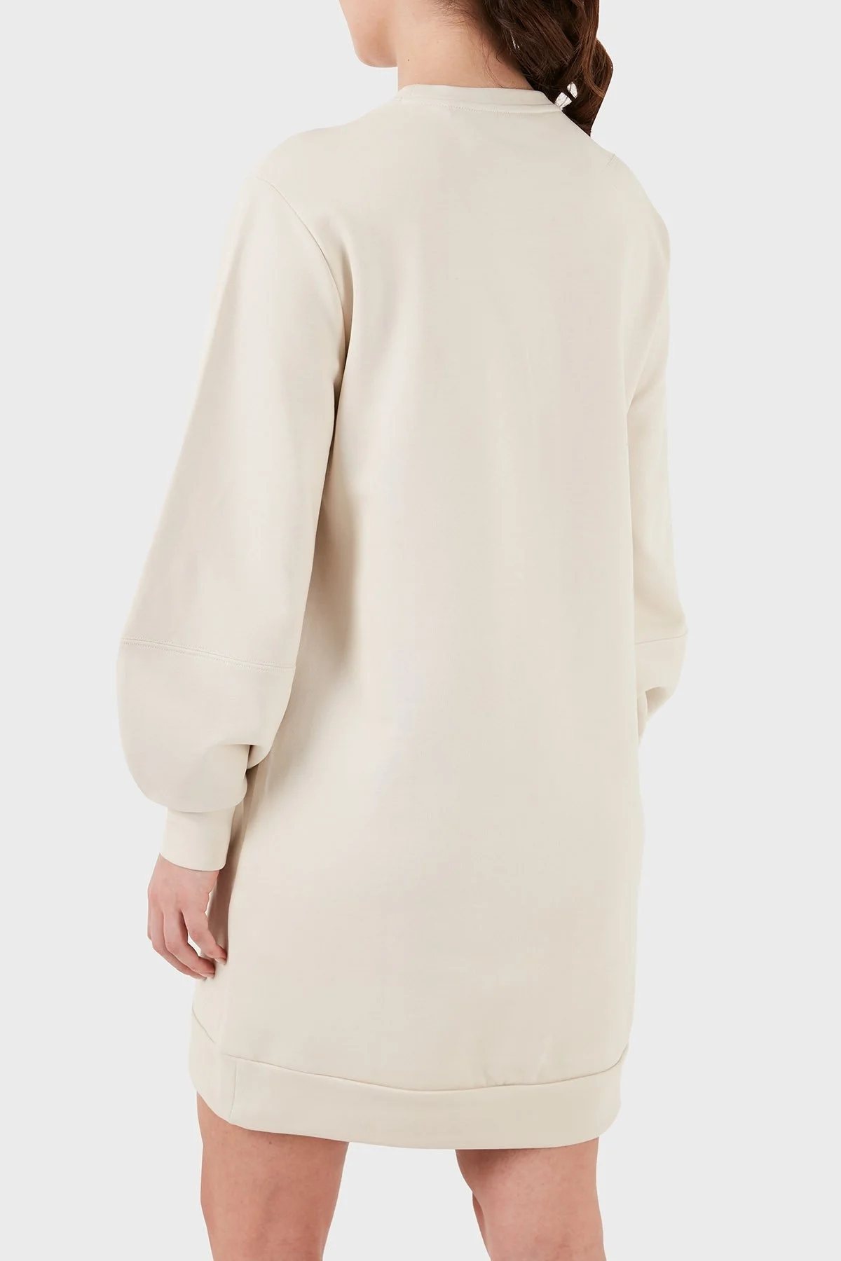 Armani Exchange Pamuklu Relaxed Fit Mini Bayan Elbise 3DYA72 YJFFZ 1787 BEJ - 11