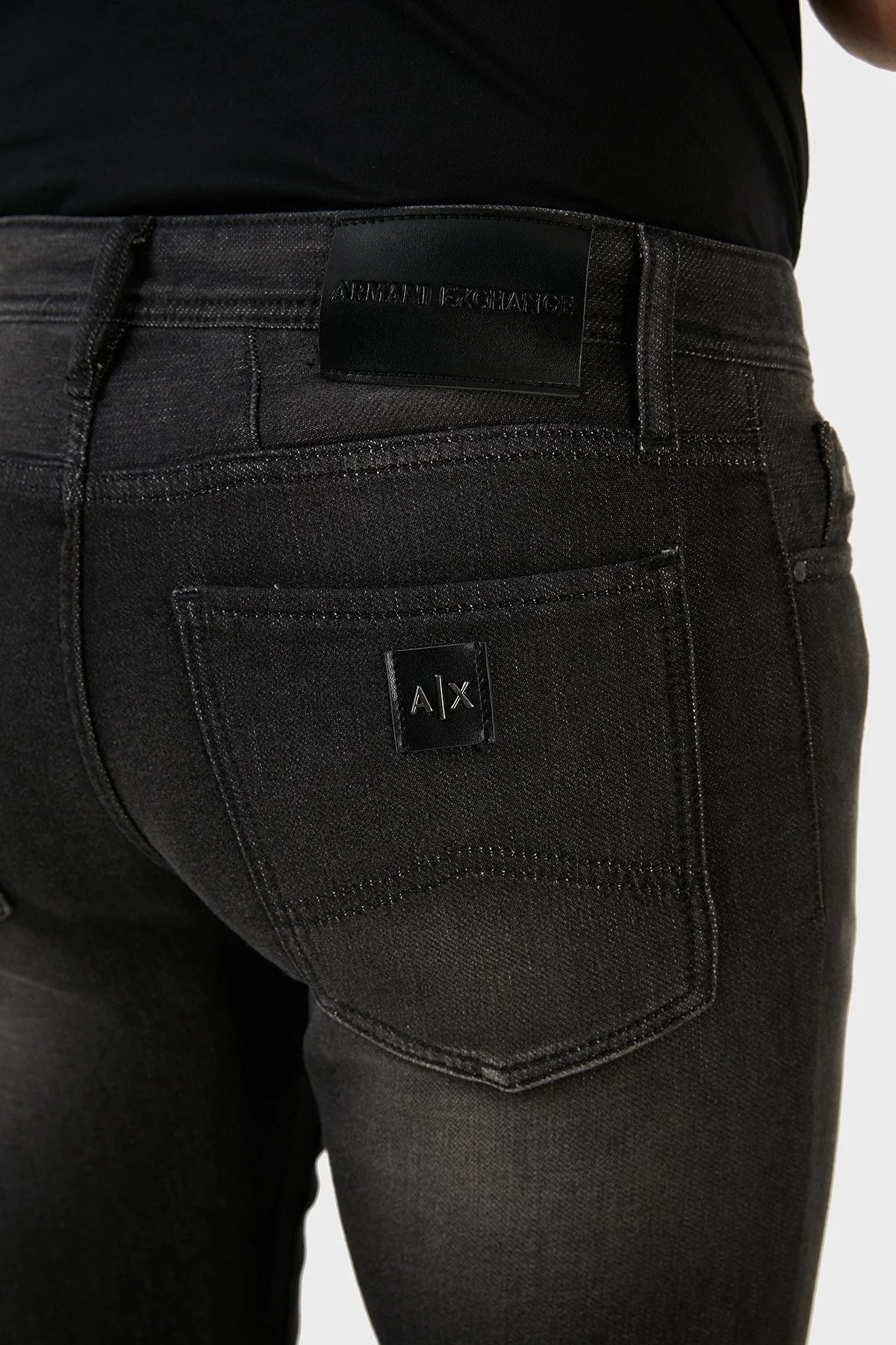 Armani Exchange Pamuklu Skinny Fit J14 Jeans Erkek Kot Pantolon 6LZJ14 Z5P6Z 0204 SİYAH - 7