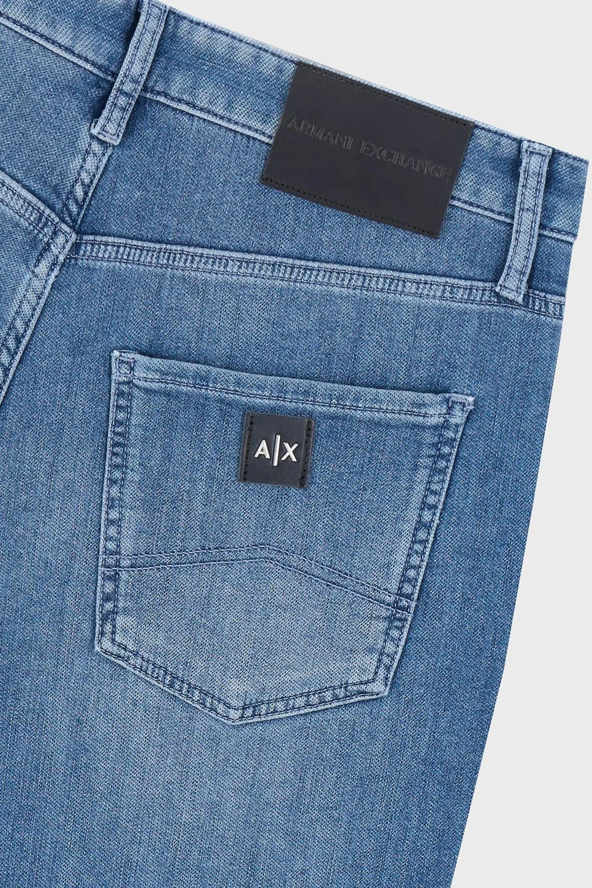 Armani Exchange Pamuklu Skinny Fit Jeans Erkek Kot Pantolon 6DZJ14 Z1TTZ 25EV MAVİ - 4