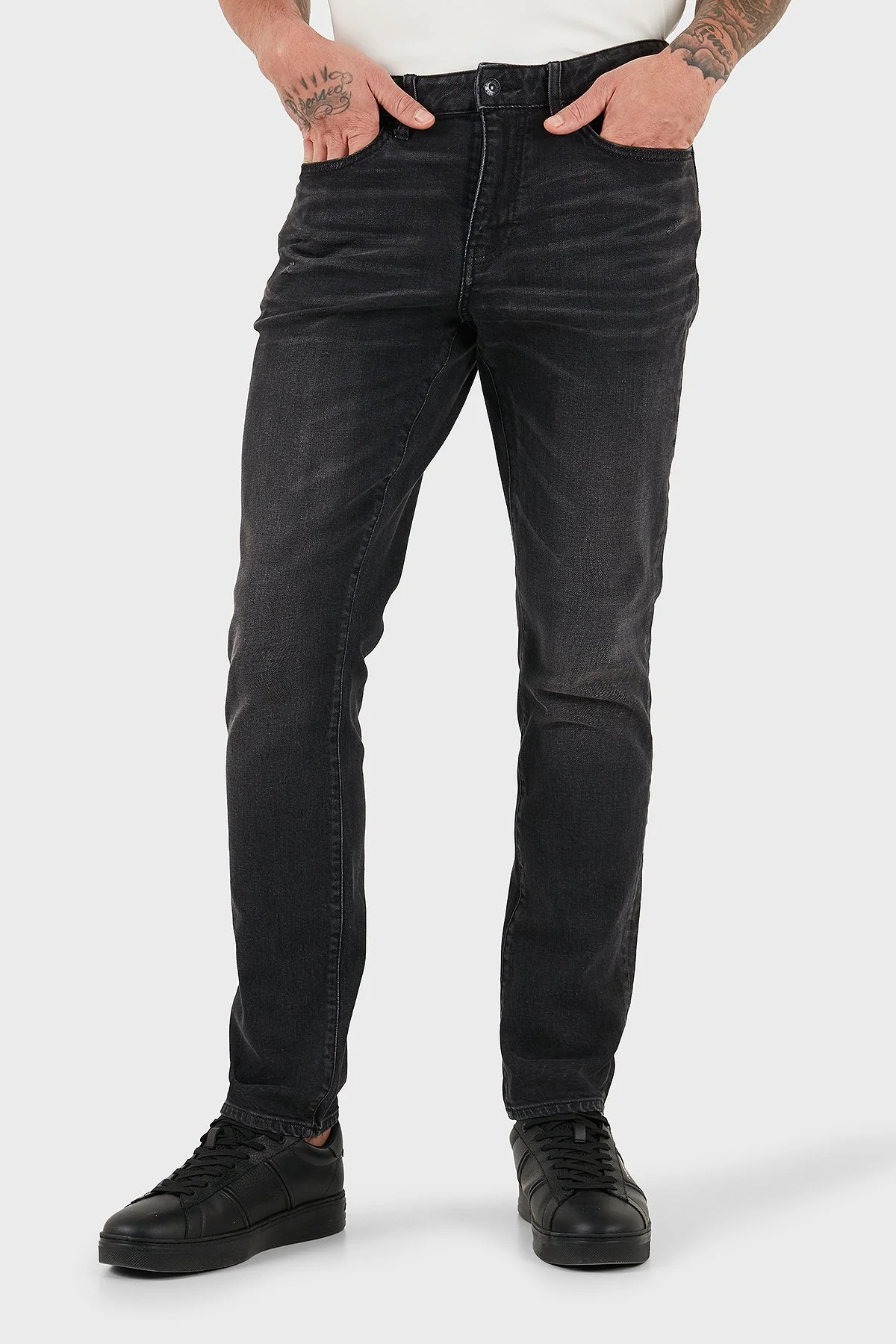 Armani Exchange Pamuklu Skinny Fit Normal Bel Jeans Erkek Kot Pantolon XM000070 AF1 9777 M8088 GRİ - 3