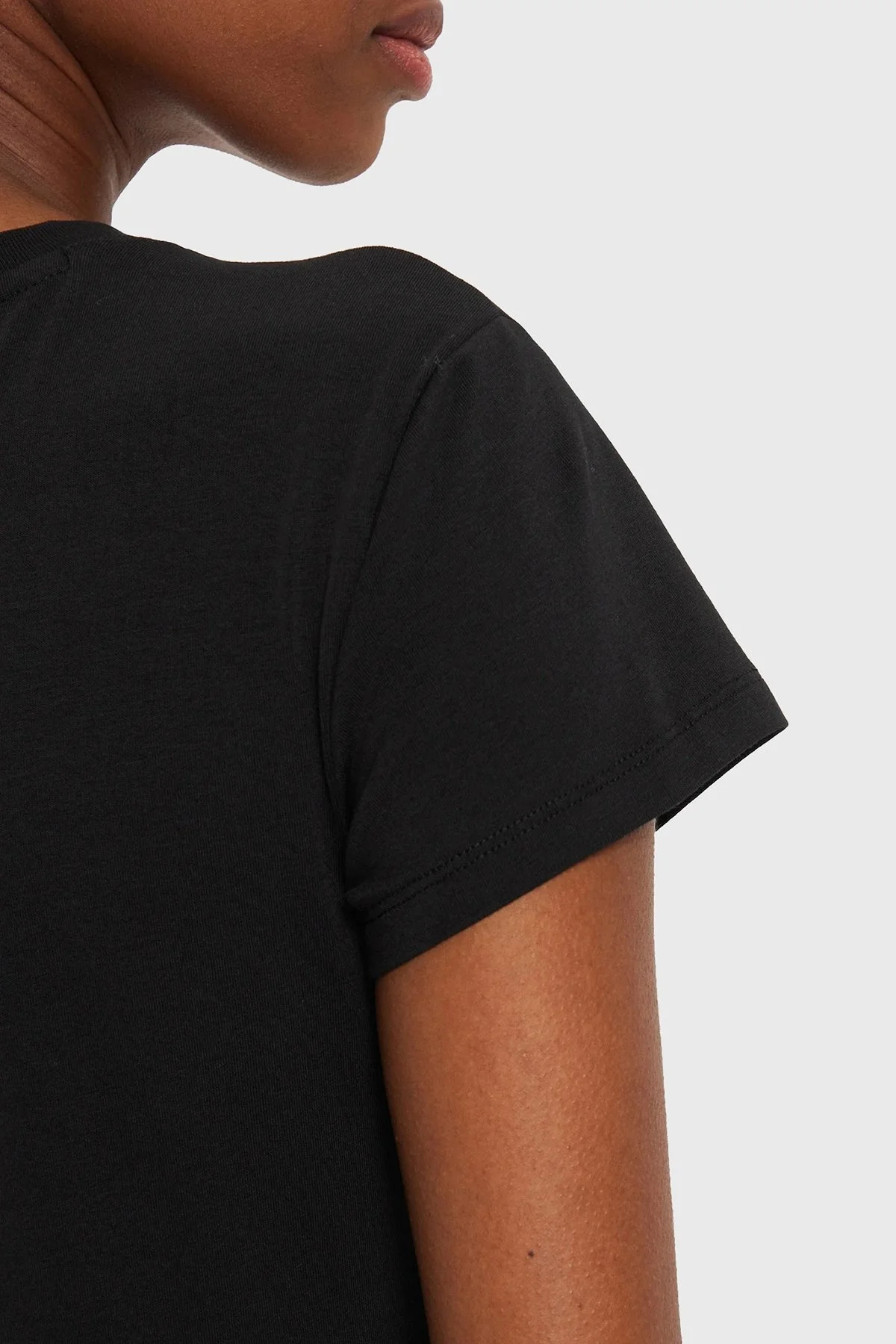 Armani Exchange Pamuklu Slim Fit Bayan T Shirt 6DYT35 YJCTZ 1200 SİYAH - 4