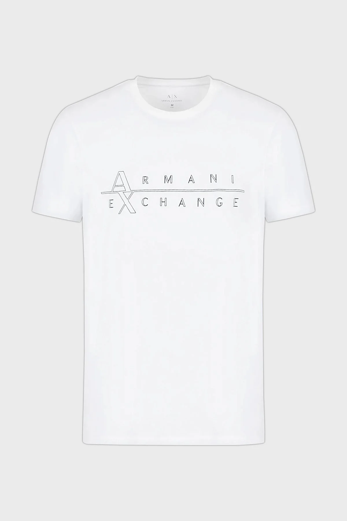 Armani Exchange Pamuklu Slim Fit Bisiklet Yaka Erkek T Shirt 3RZTBR ZJAAZ 1100 BEYAZ - 4
