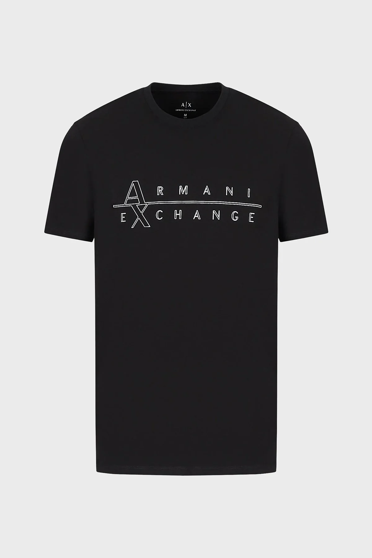 Armani Exchange Pamuklu Slim Fit Bisiklet Yaka Erkek T Shirt 3RZTBR ZJAAZ 1200 SİYAH - 4