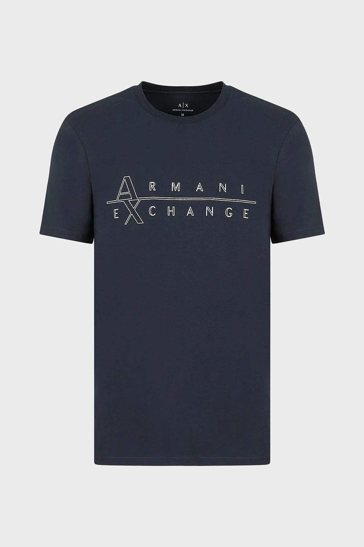 Armani Exchange Pamuklu Slim Fit Bisiklet Yaka Erkek T Shirt 3RZTBR ZJAAZ 1510 LACİVERT - 4