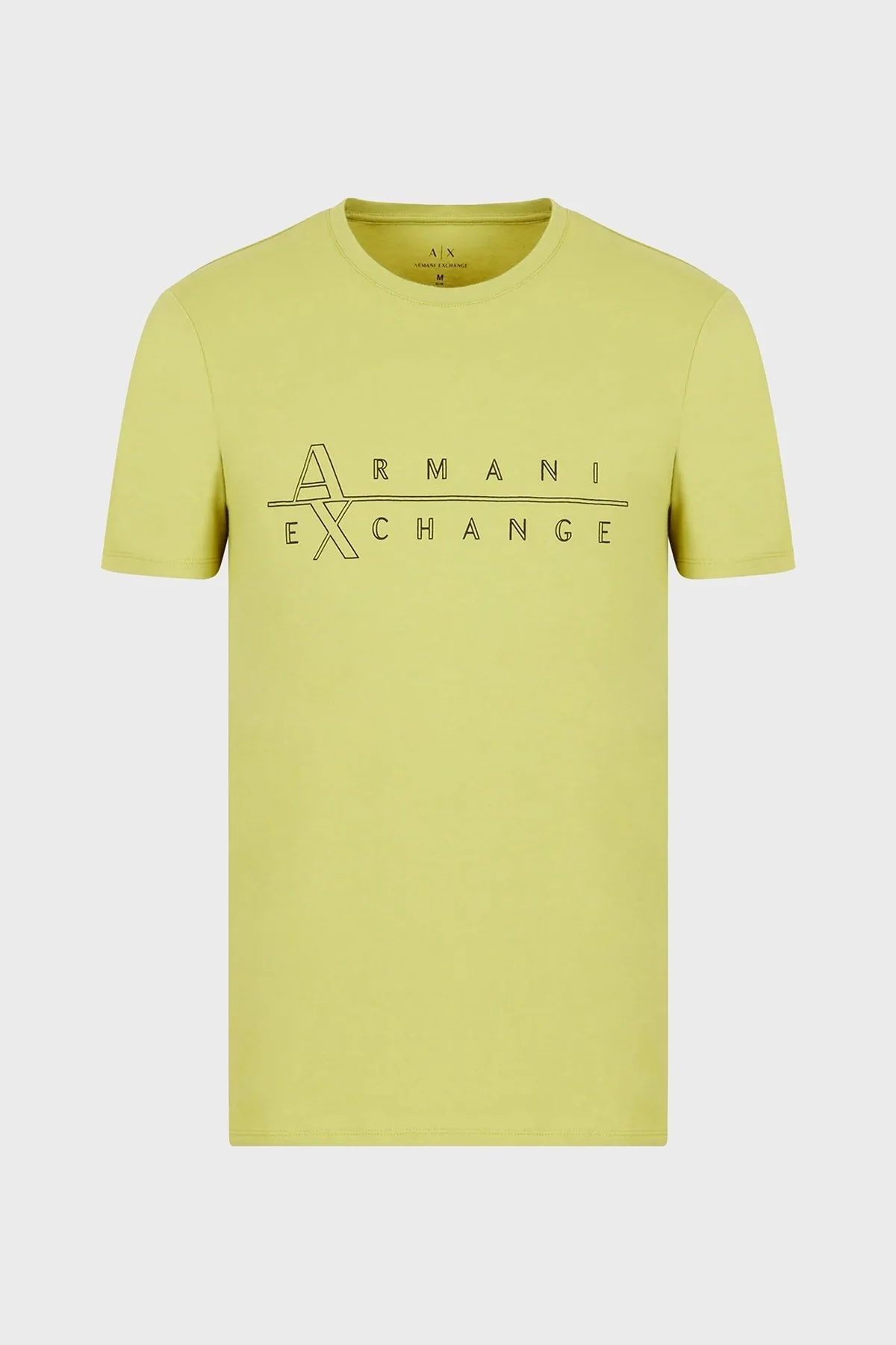 Armani Exchange Pamuklu Slim Fit Bisiklet Yaka Erkek T Shirt 3RZTBR ZJAAZ 1883 YEŞİL - 4