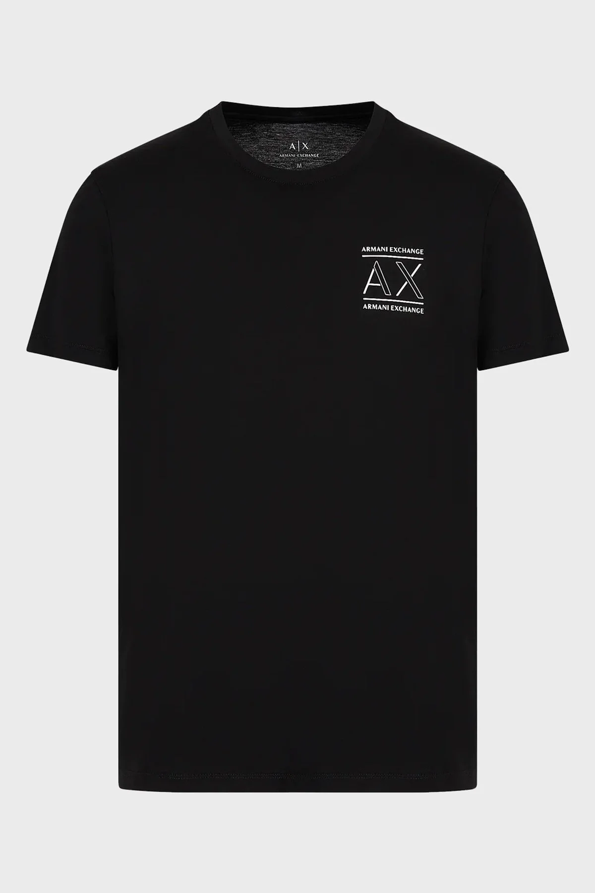 Armani Exchange Pamuklu Slim Fit Bisiklet Yaka Erkek T Shirt 6RZTAN ZJ9AZ 1200 SİYAH - 5