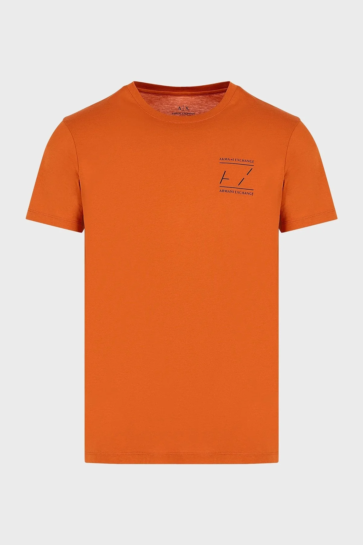 Armani Exchange Pamuklu Slim Fit Bisiklet Yaka Erkek T Shirt 6RZTAN ZJ9AZ 14AW ORANGE - 4