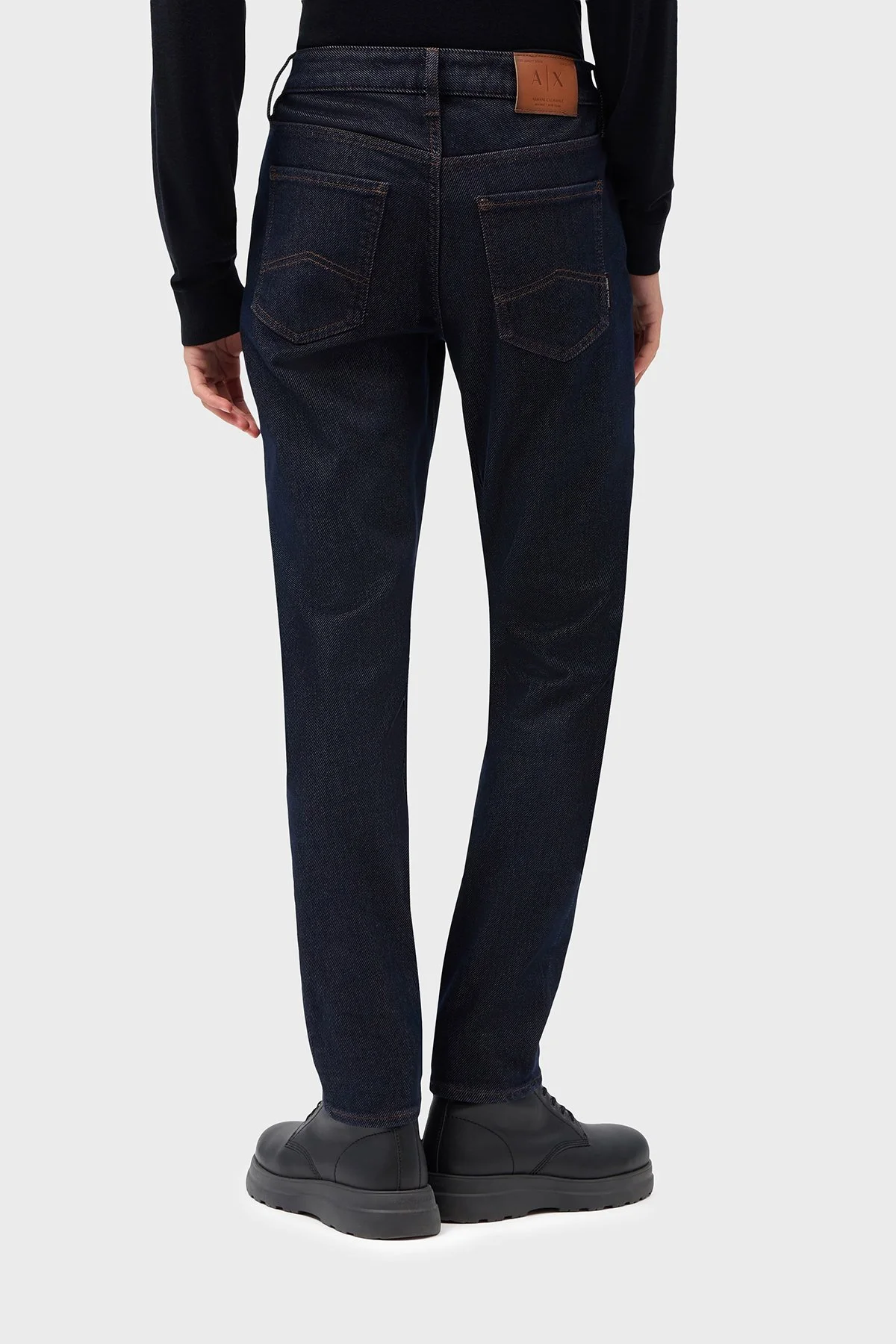 Armani Exchange Pamuklu Slim Fit Dar Paça Jeans Erkek Kot Pantolon XM000070 AF27235 MB001 Mavi - 3