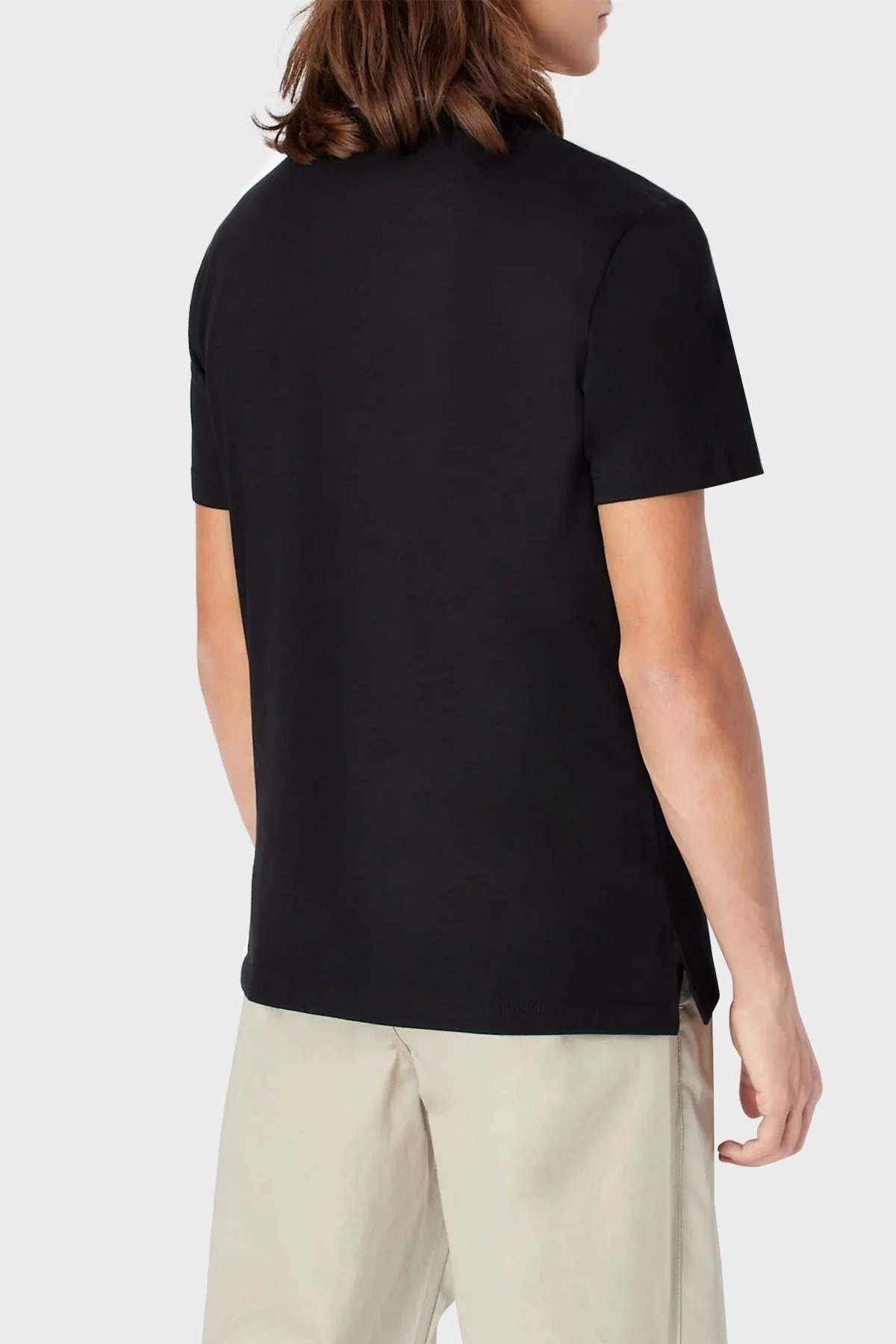Armani Exchange Pamuklu Slim Fit Düğmeli Polo T Shirt Erkek Polo Yaka T Shirt 3RZFAD ZJHAZ 1200 SİYAH - 3