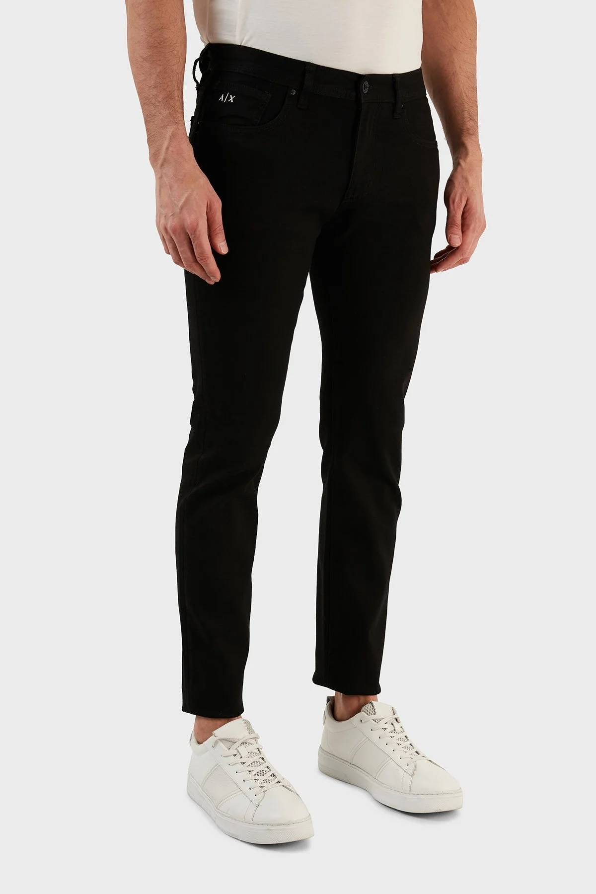 Armani Exchange Pamuklu Slim Fit Düz Paça J13 Jeans Erkek Kot Pantolon 6LZJ13 Z1VRZ 0204 SİYAH - 4