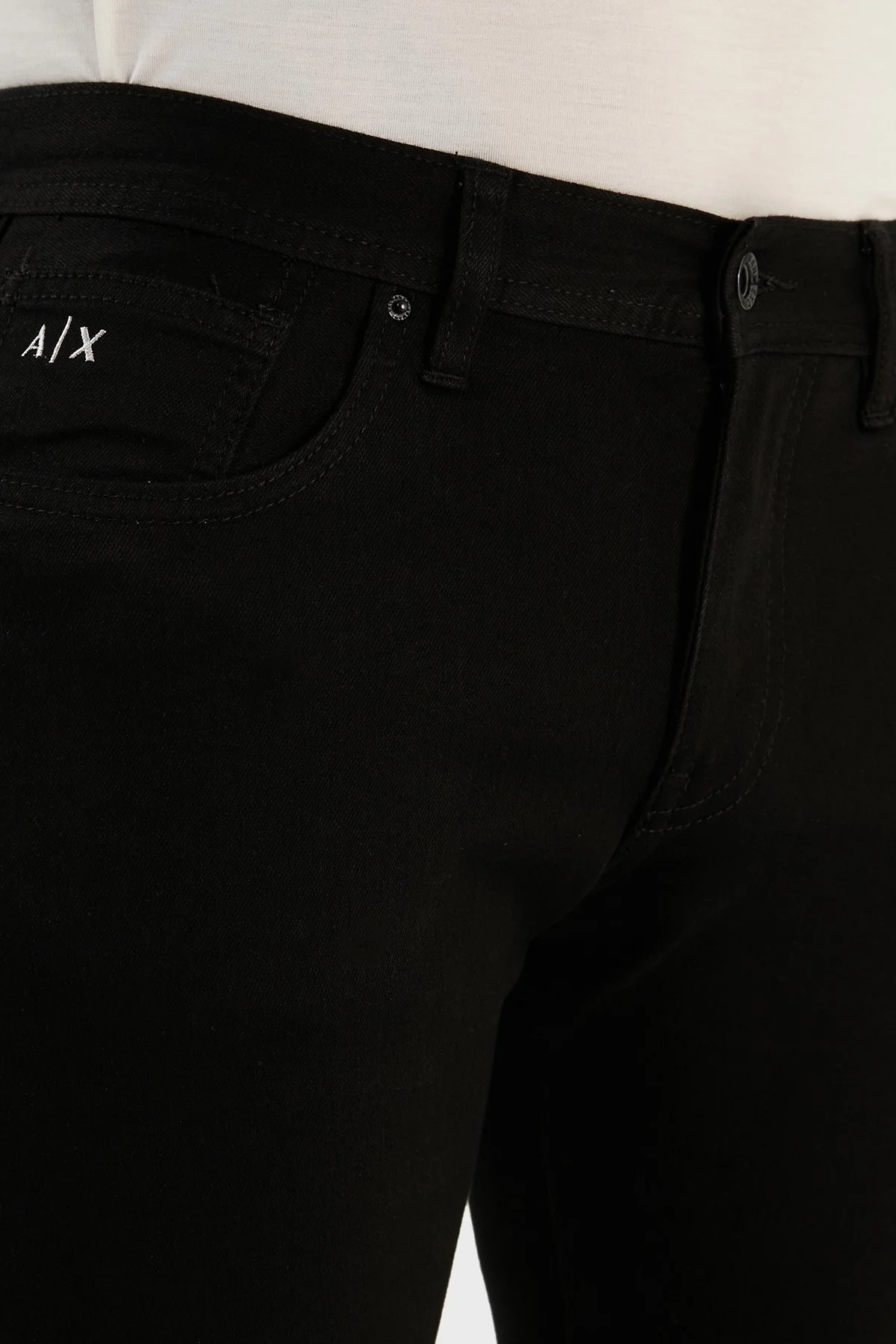 Armani Exchange Pamuklu Slim Fit Düz Paça J13 Jeans Erkek Kot Pantolon 6LZJ13 Z1VRZ 0204 SİYAH - 5