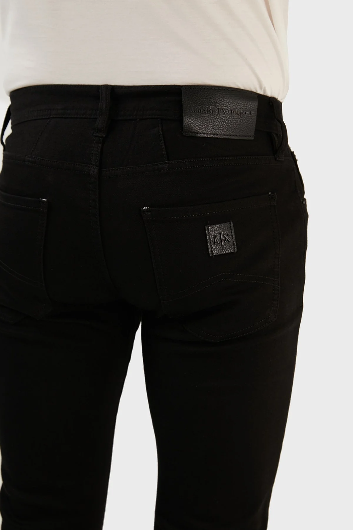 Armani Exchange Pamuklu Slim Fit Düz Paça J13 Jeans Erkek Kot Pantolon 6LZJ13 Z1VRZ 0204 SİYAH - 7