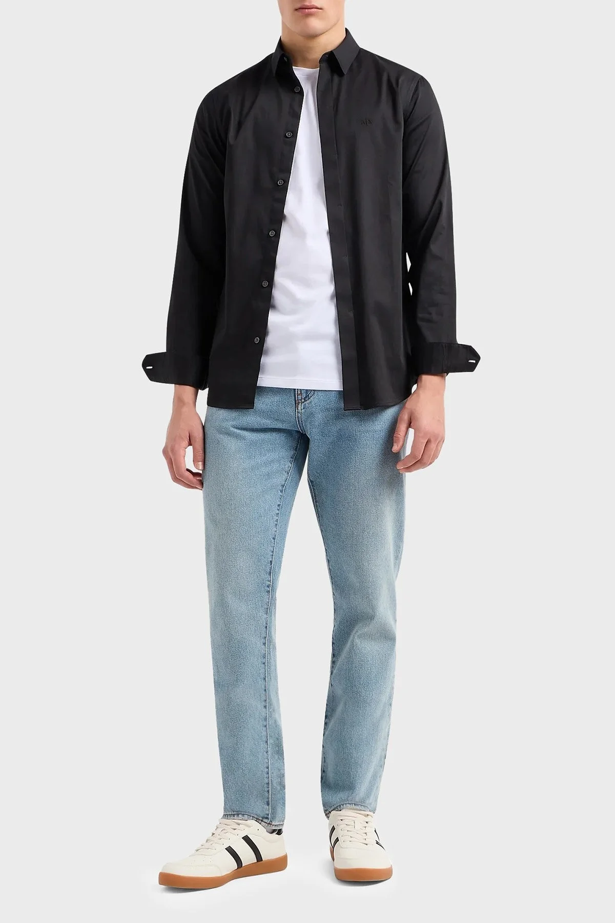 Armani Exchange Pamuklu Slim Fit Erkek Gömlek 8NZCBD ZN10Z 1200 SİYAH - 2