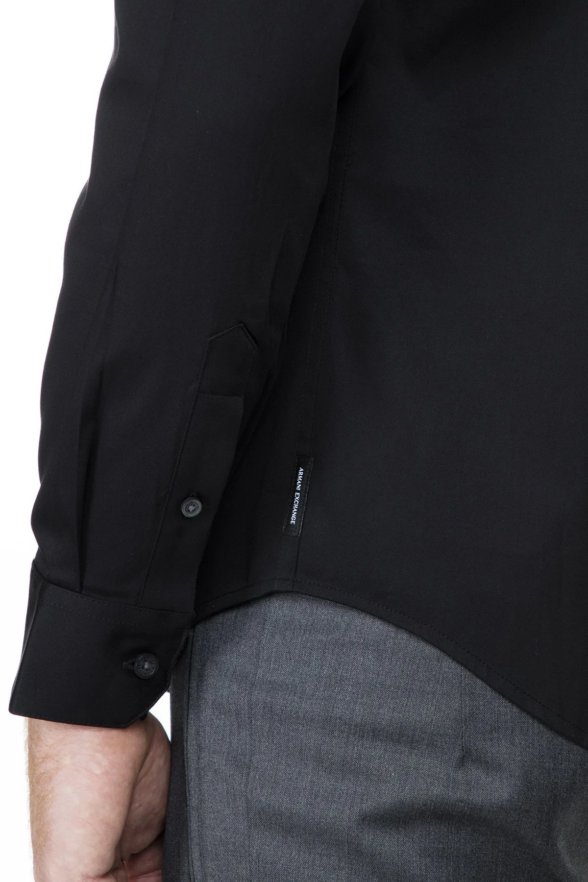 Armani Exchange Pamuklu Slim Fit Erkek Gömlek 8NZCBD ZN10Z 1200 SİYAH - 7