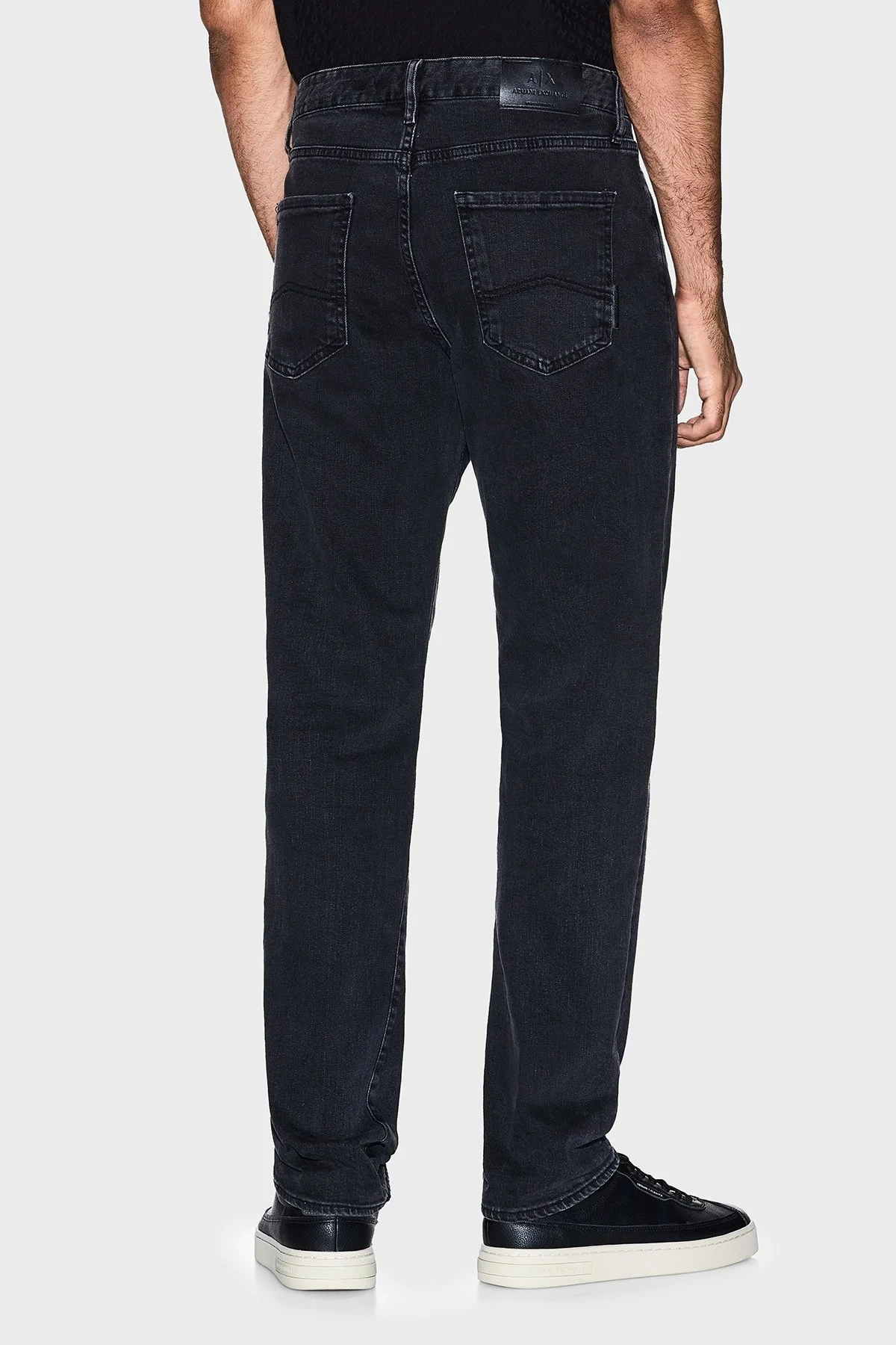 Armani Exchange Pamuklu Slim Fit Normal Bel Dar Paça Jeans Erkek Kot Pantolon XM001512 AF14604 M8088 GRİ - 3