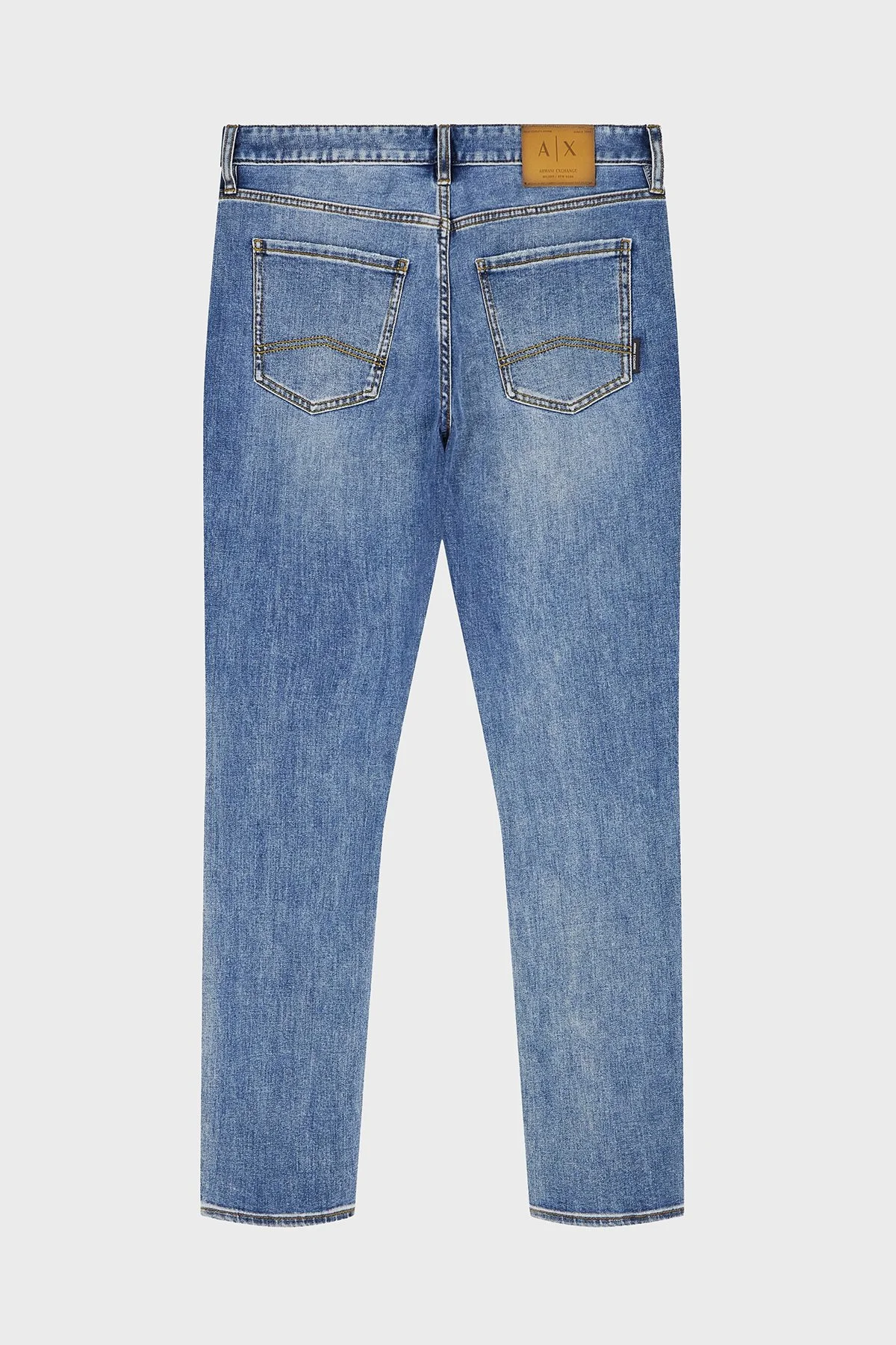 Armani Exchange Pamuklu Slim Fit Normal Bel Dar Paça Jeans Kadın Kot Pantolon XM000070 AF28744 MB002 Lacivert - 6
