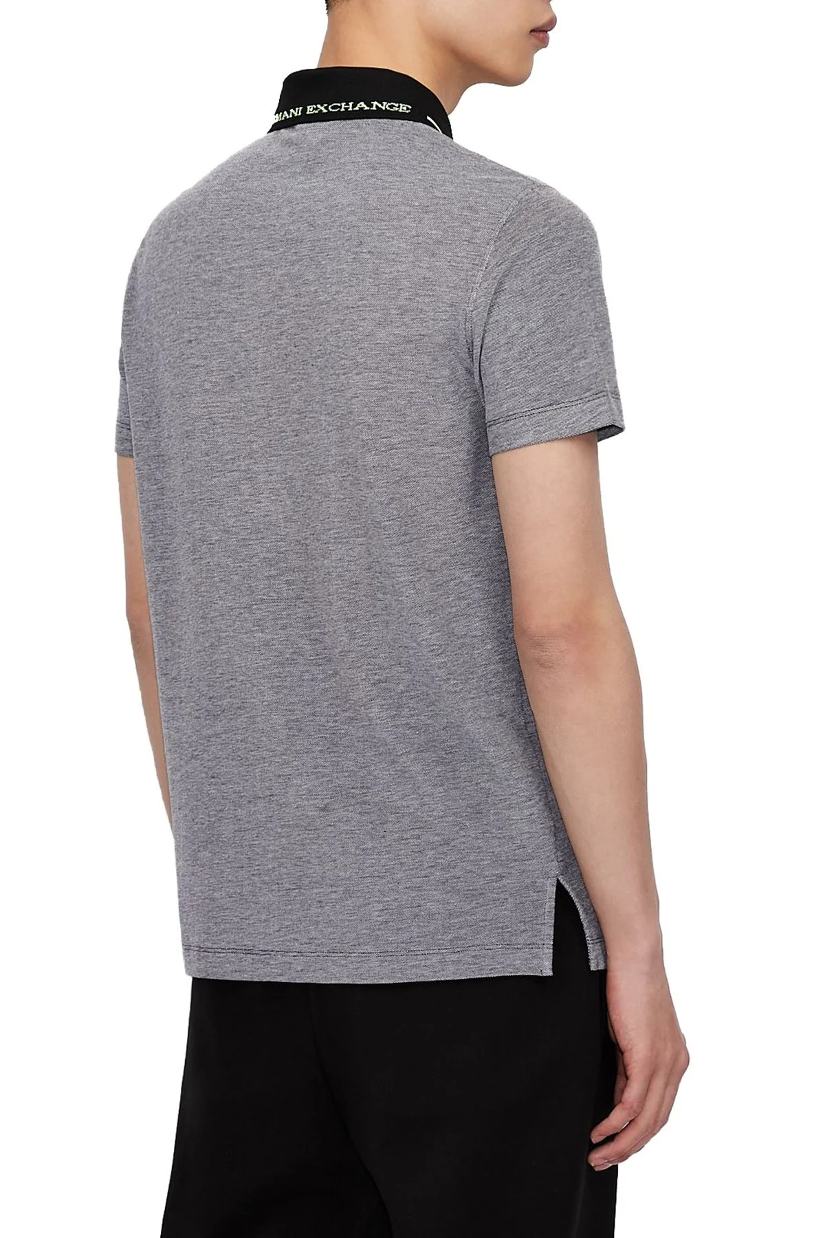 Armani Exchange Pamuklu Slim Fit T Shirt Erkek Polo 3KZFAC ZJKUZ 6259 SİYAH-BEYAZ - 2