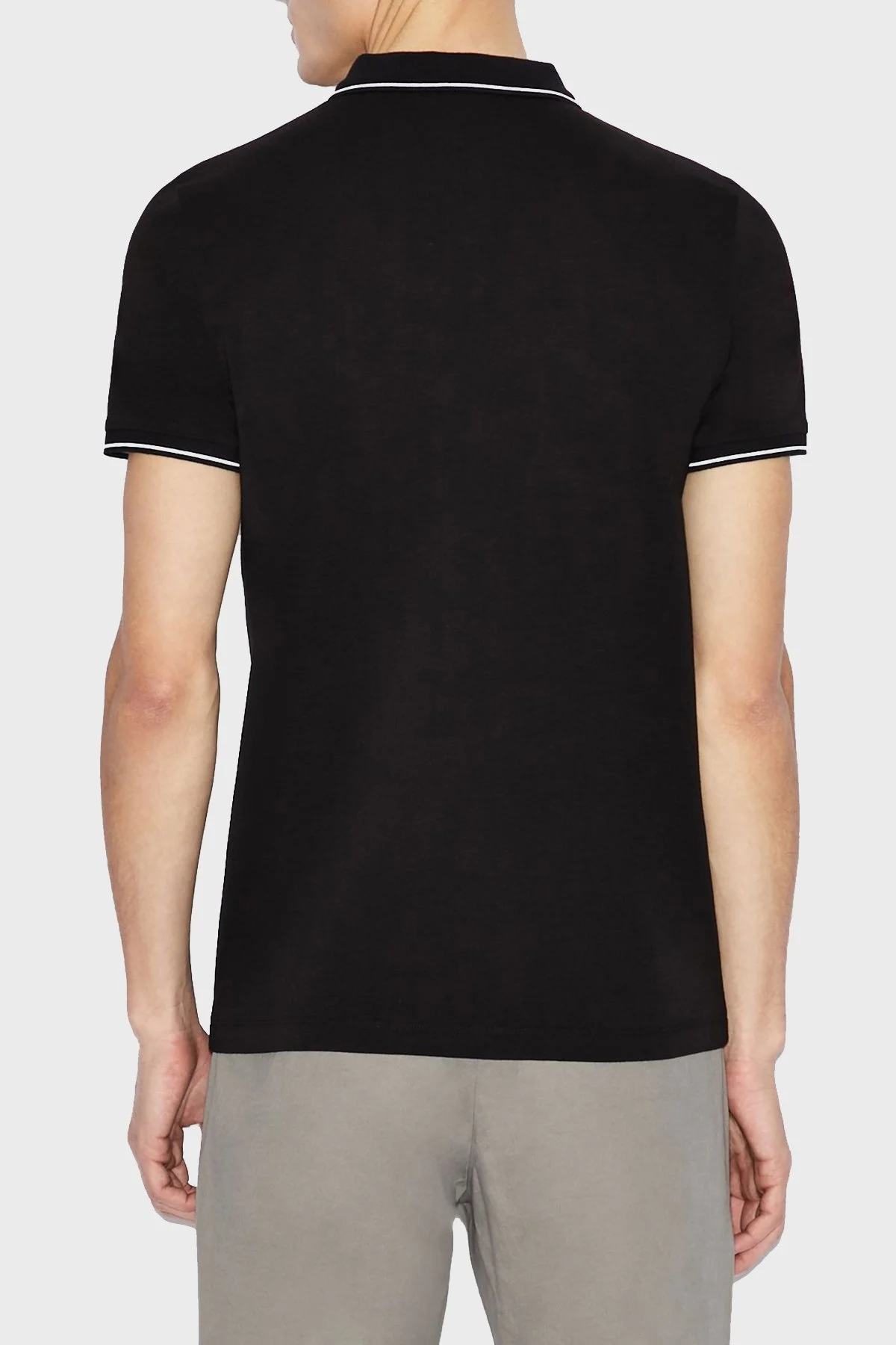 Armani Exchange Pamuklu Slim Fit T Shirt Erkek Polo 8NZF71 ZJH2Z 1200 SİYAH - 3