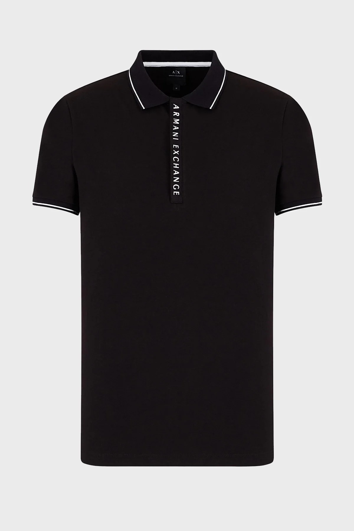 Armani Exchange Pamuklu Slim Fit T Shirt Erkek Polo 8NZF71 ZJH2Z 1200 SİYAH - 4