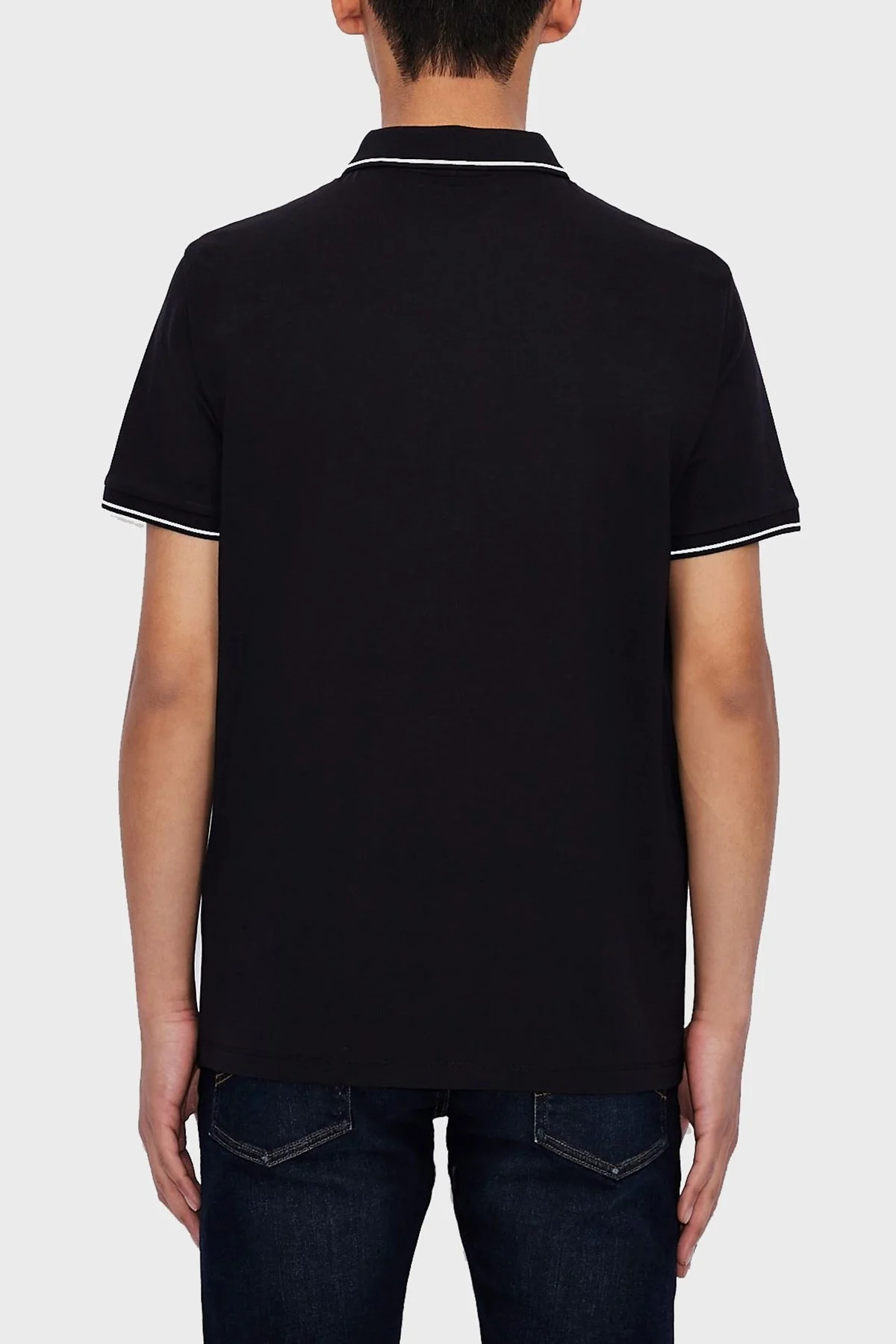 Armani Exchange Pamuklu Slim Fit T Shirt Erkek Polo 8NZF71 ZJH2Z 1510 LACİVERT - 5