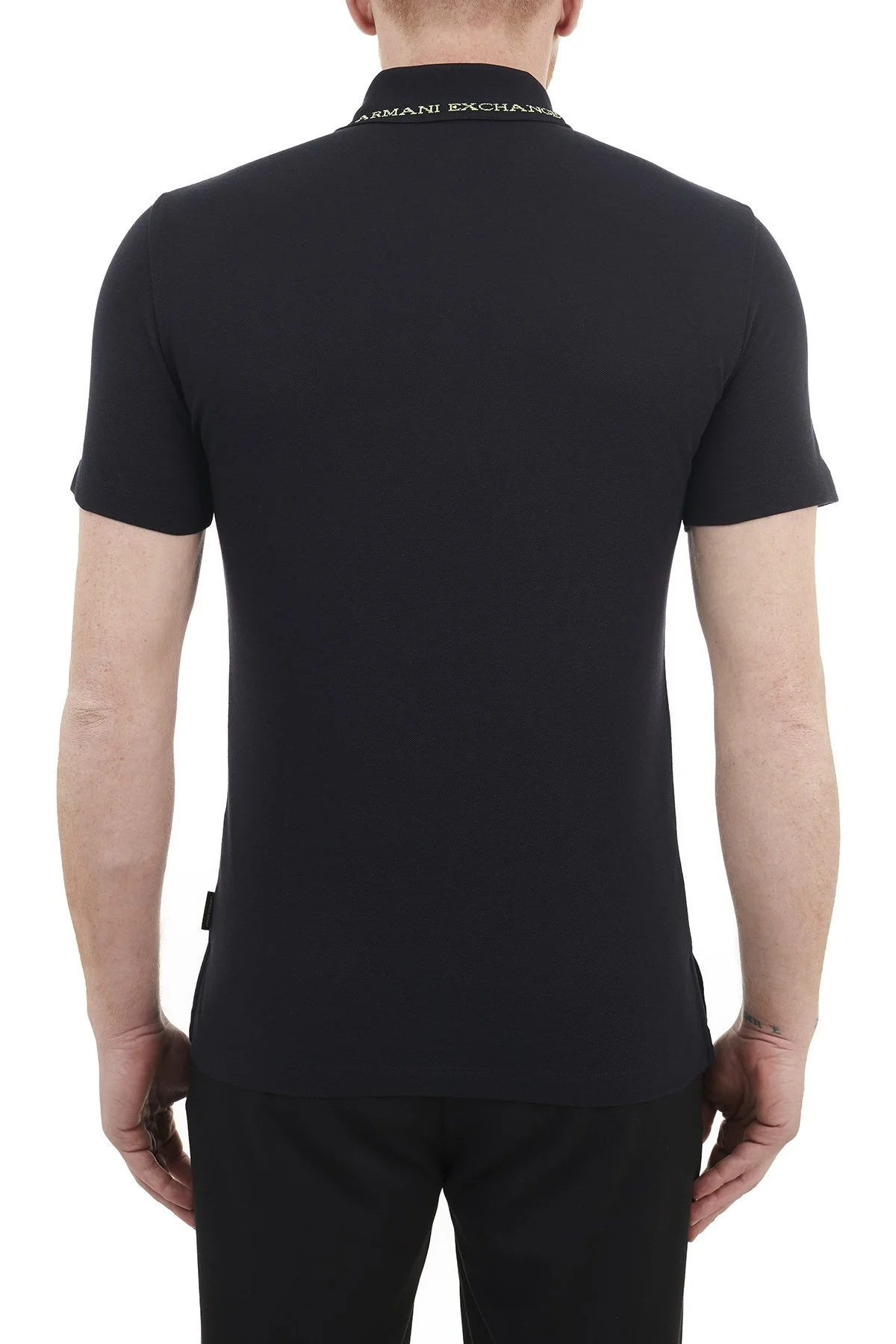 Armani Exchange Pamuklu T Shirt Erkek Polo 3KZFAC ZJKUZ 5560 LACİVERT-SİYAH - 2