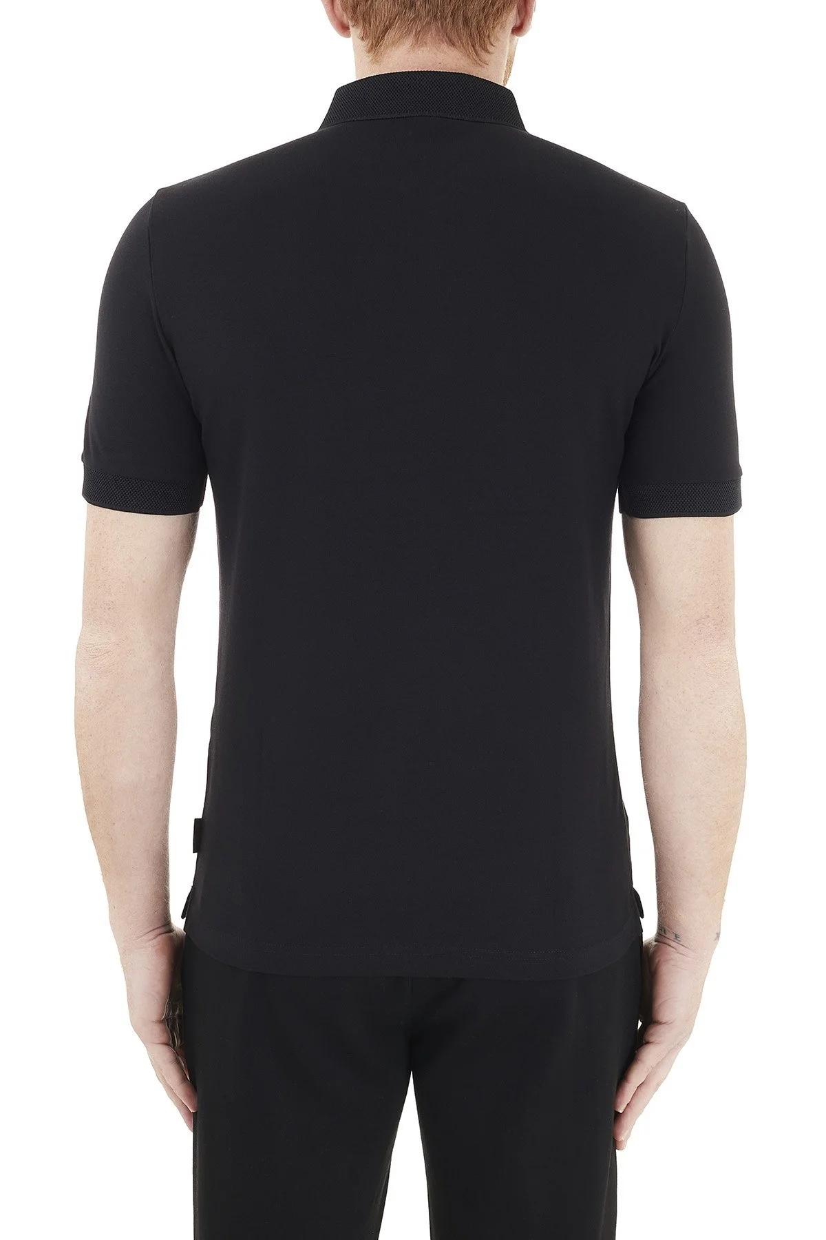 Armani Exchange Pamuklu T Shirt Erkek Polo 8NZF91 ZJ81Z 1200 SİYAH - 3