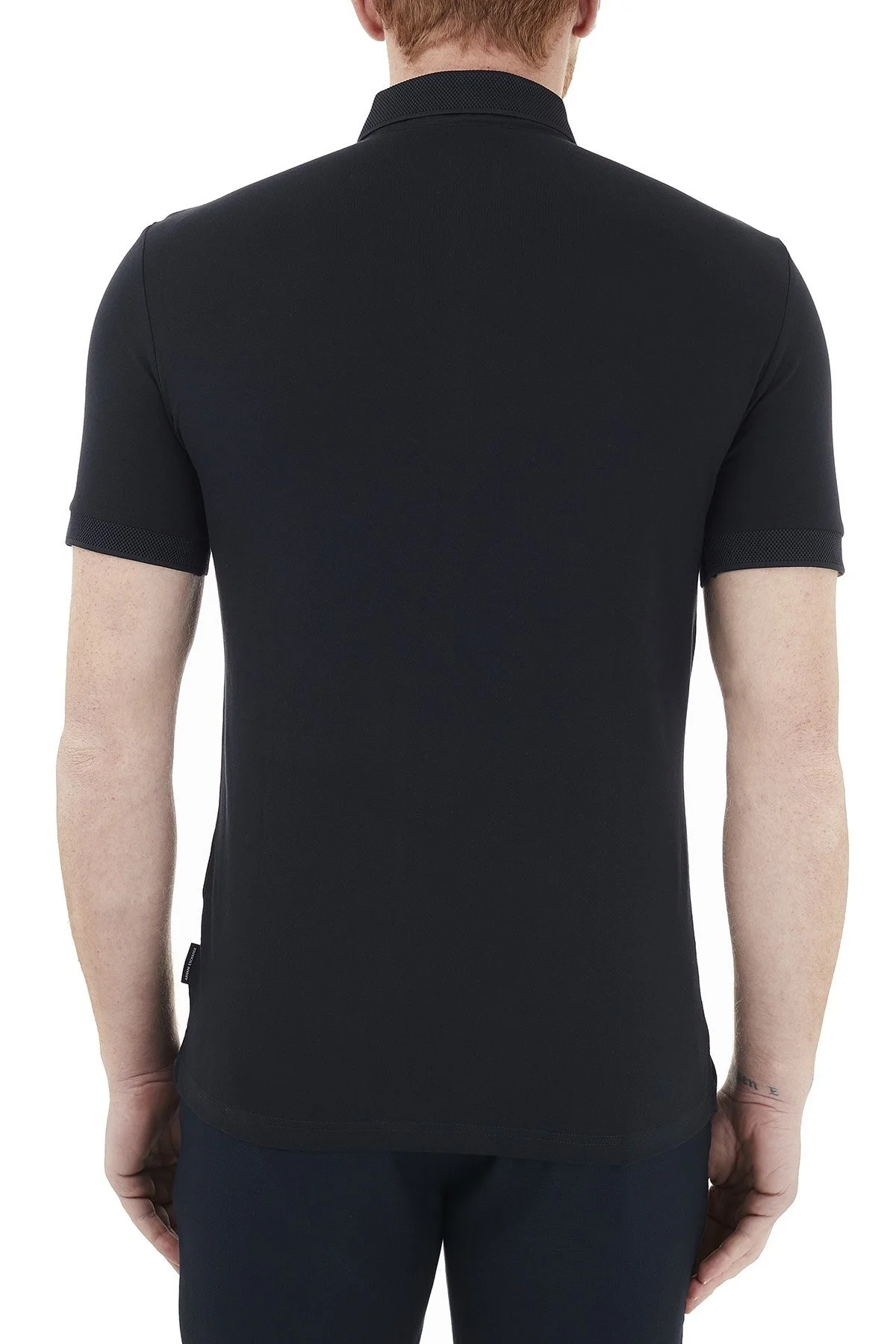Armani Exchange Pamuklu T Shirt Erkek Polo 8NZF91 ZJ81Z 1510 LACİVERT - 9