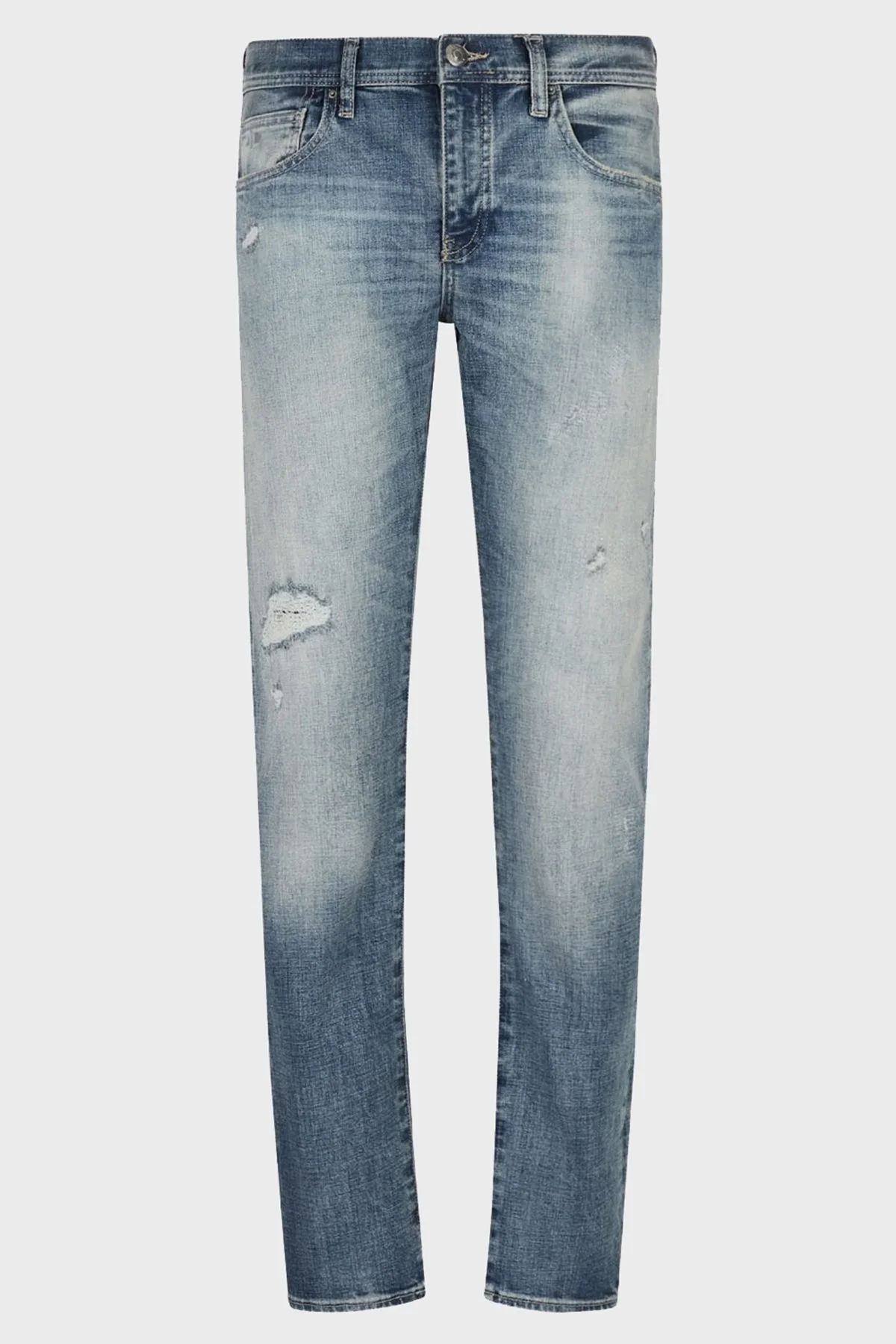 Armani Exchange Pamuklu Yüksek Bel Boru Paça Slim Fit J10 Jeans Erkek Kot Pantolon 3RZJ10 Z1YDZ 1500 LACİVERT - 3