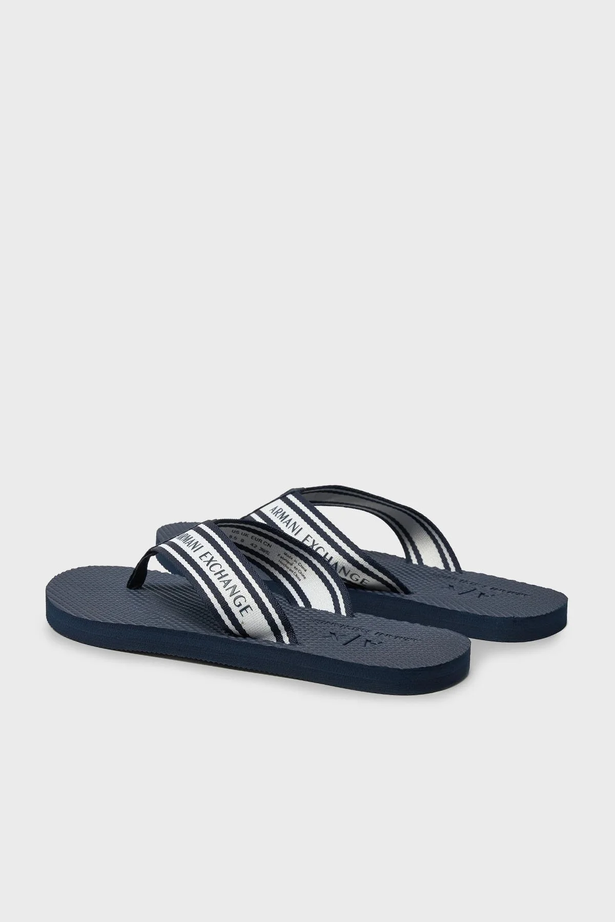 Armani Exchange Parmak Arası Erkek Terlik XUQ005 XV822 T728 LACİVERT-BEYAZ - 3