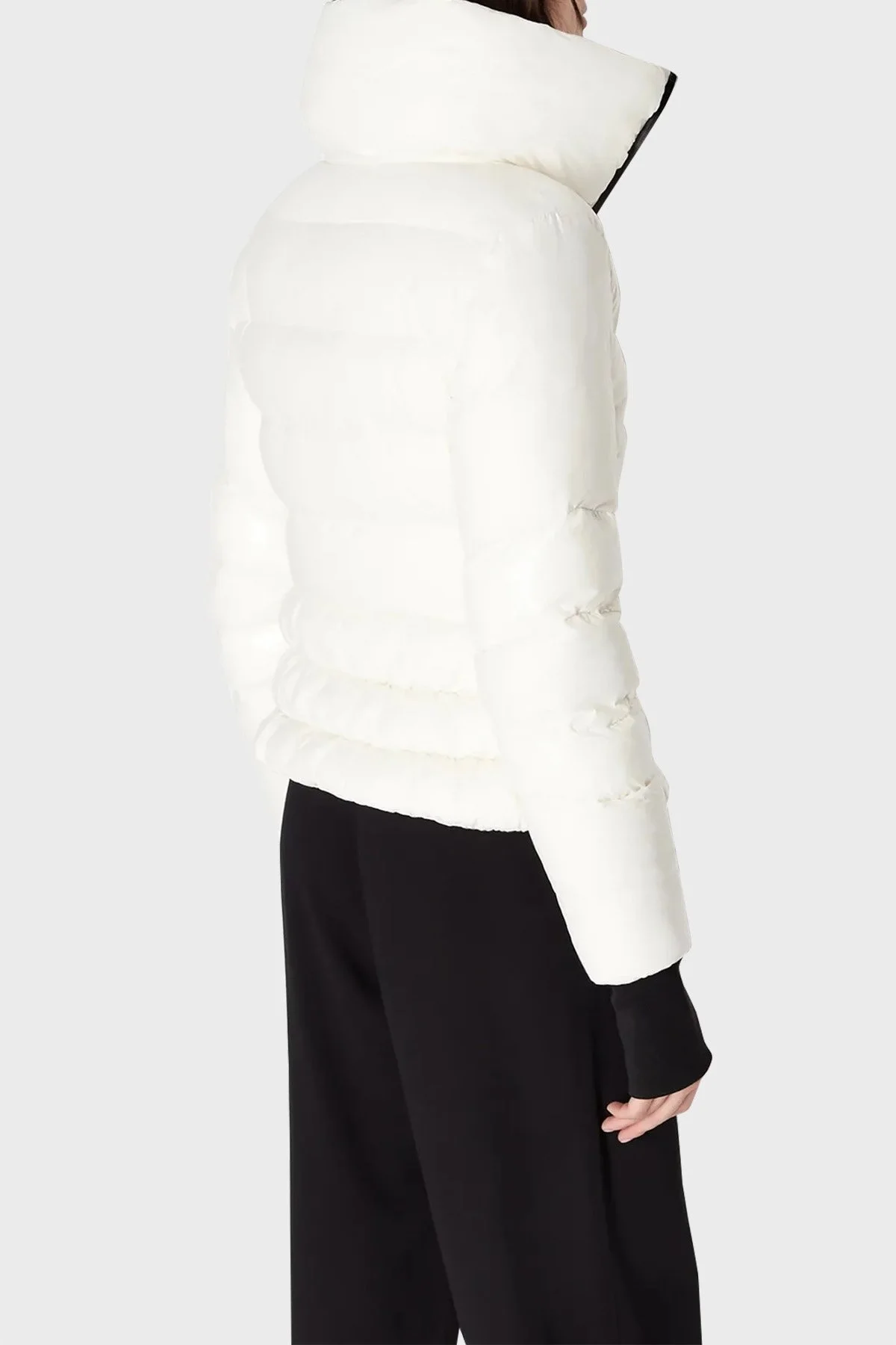 Armani Exchange Parmak Delikli Manşetli Balıkçı Yaka Şişme Bayan Mont 6RYB19 YN4MZ 1130 EKRU - 2