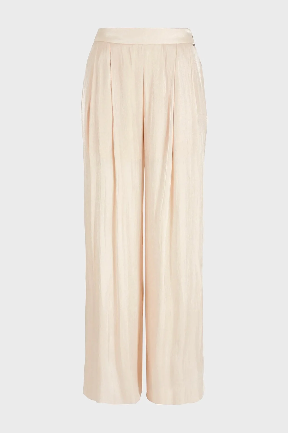 Armani Exchange Pileli Relaxed Fit Yüksek Bel Bayan Pantolon 3DYP19 YNUUZ 1787 BEJ - 10